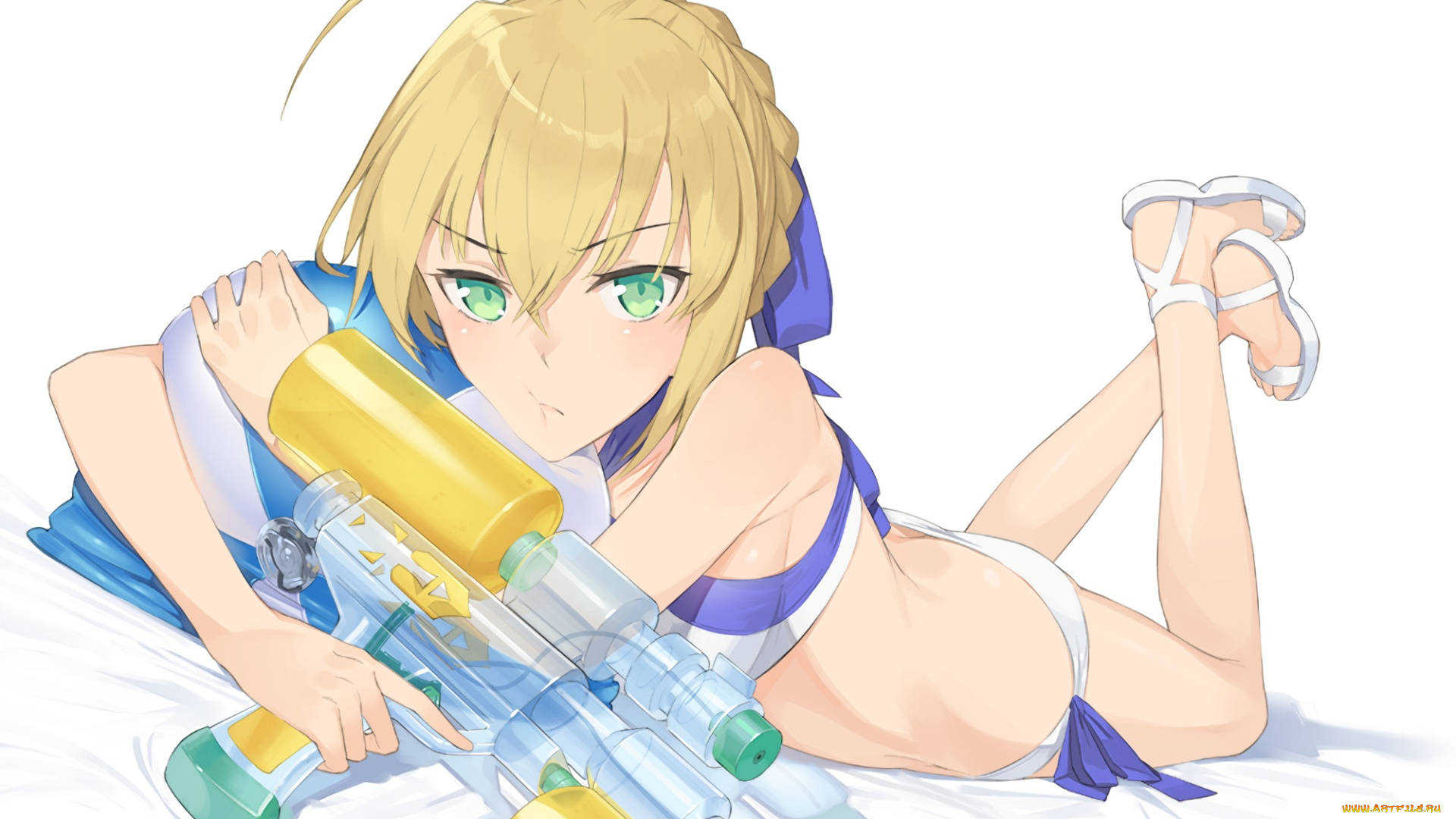 аниме, fate, stay, night, saber