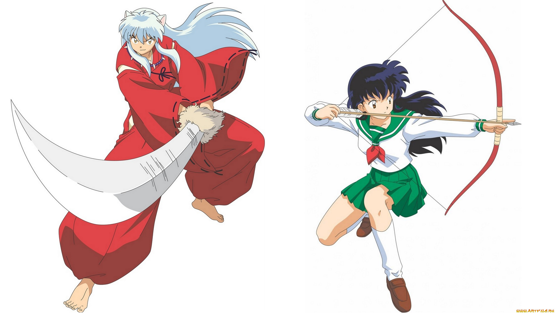 аниме, inuyasha, инуяша, кагоме