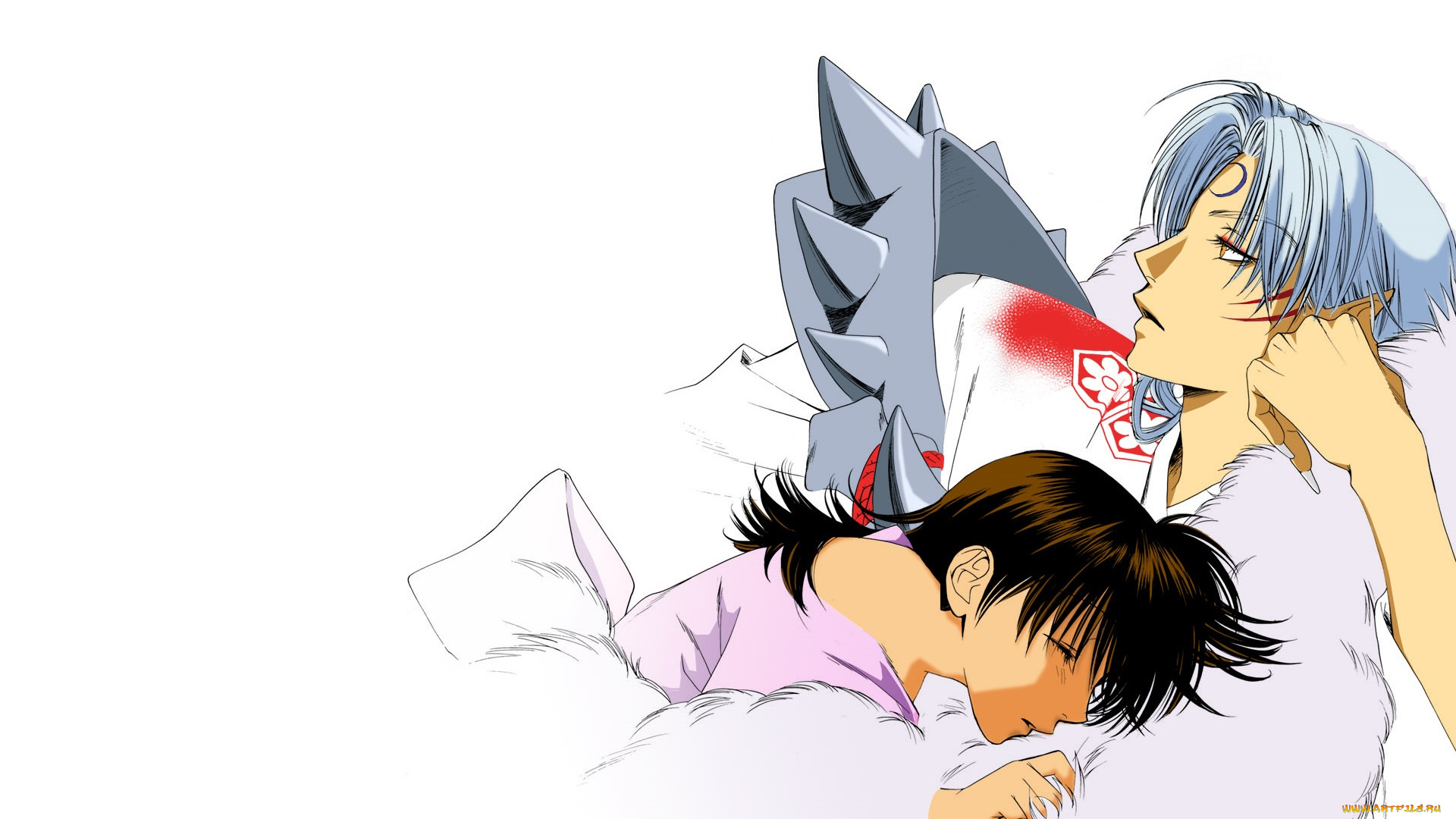 аниме, inuyasha, рин, сешоумару