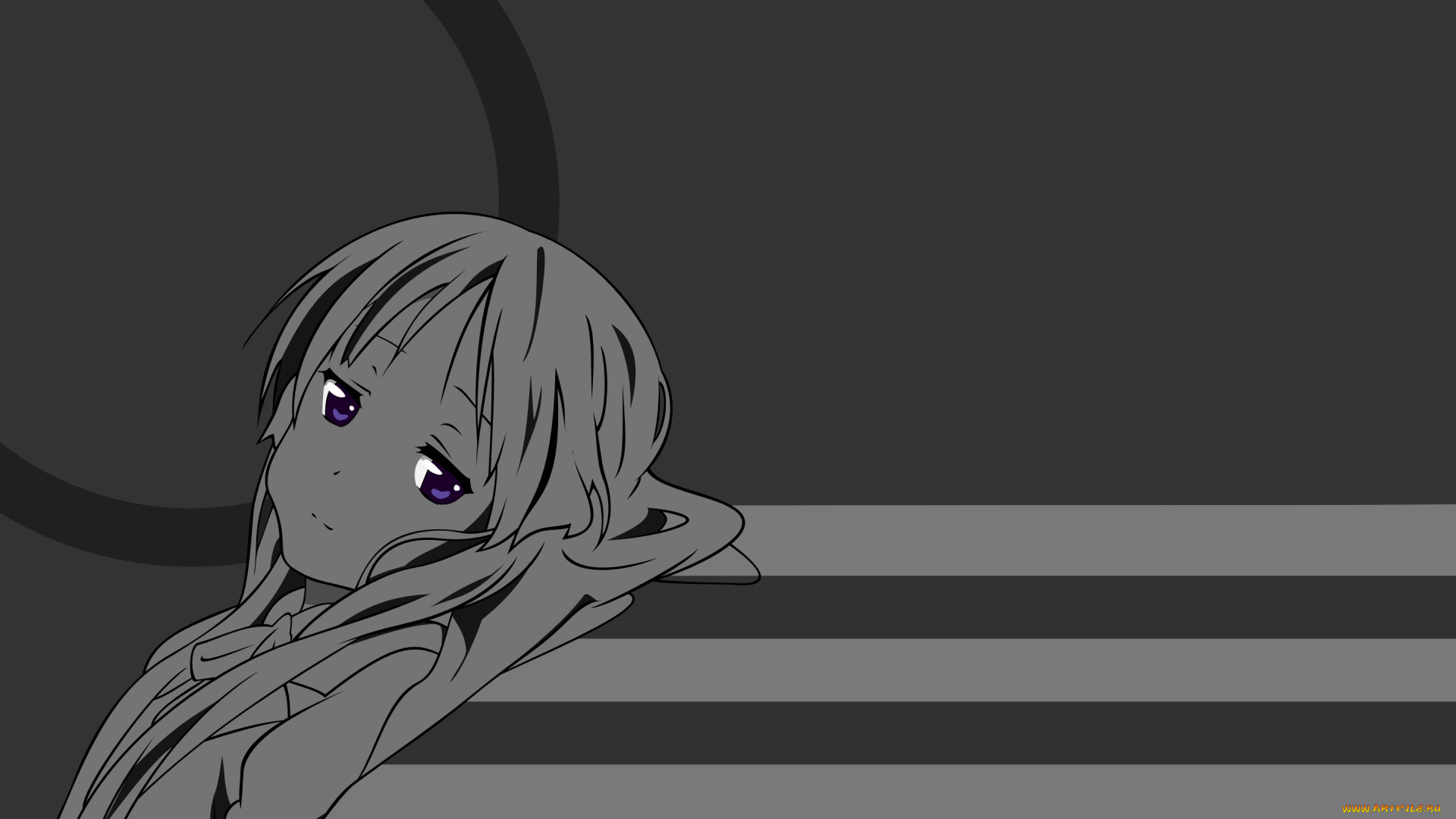 аниме, k-on, взгляд, фон, девушка