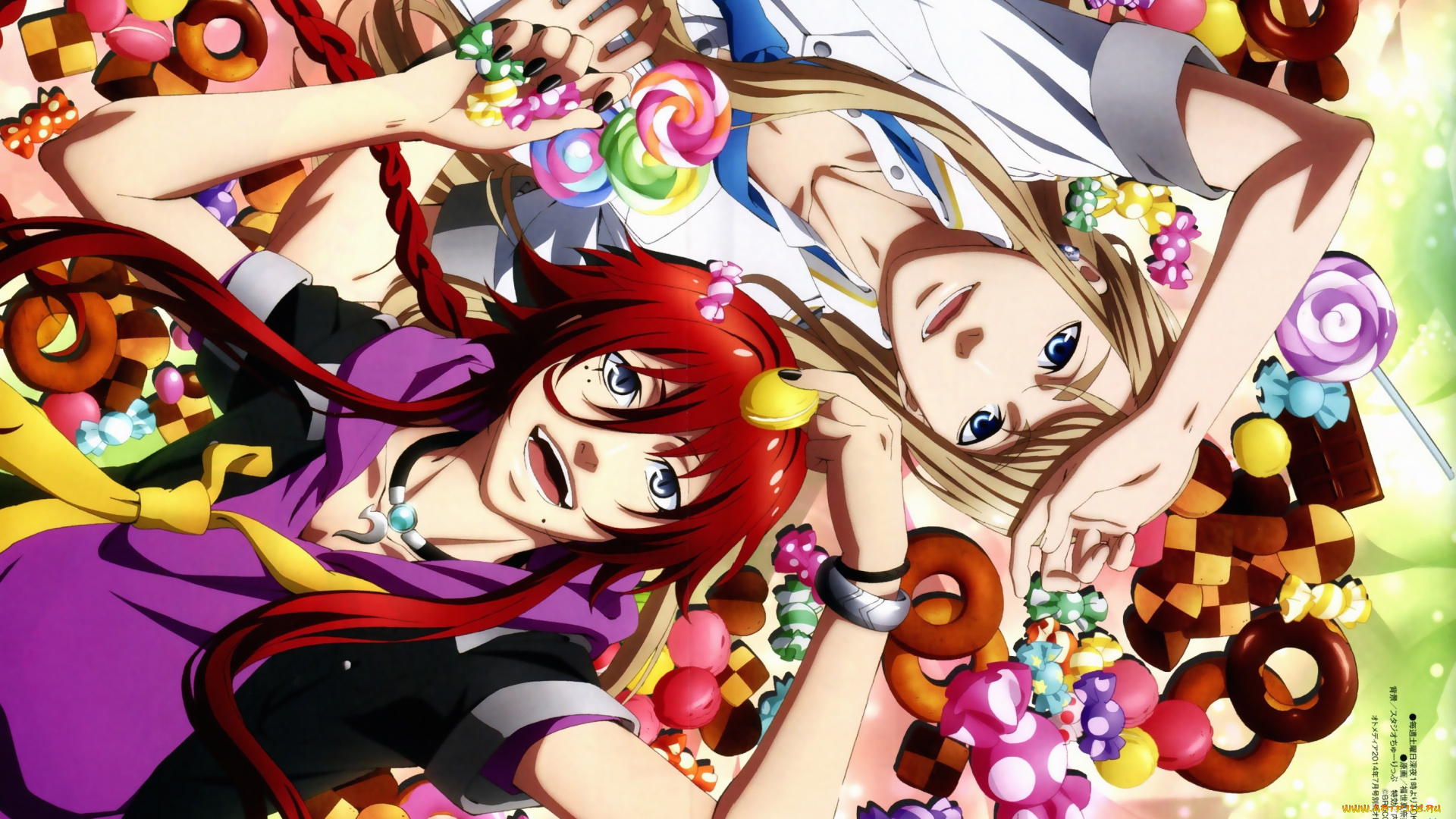 аниме, kamigami, no, asobi, парни