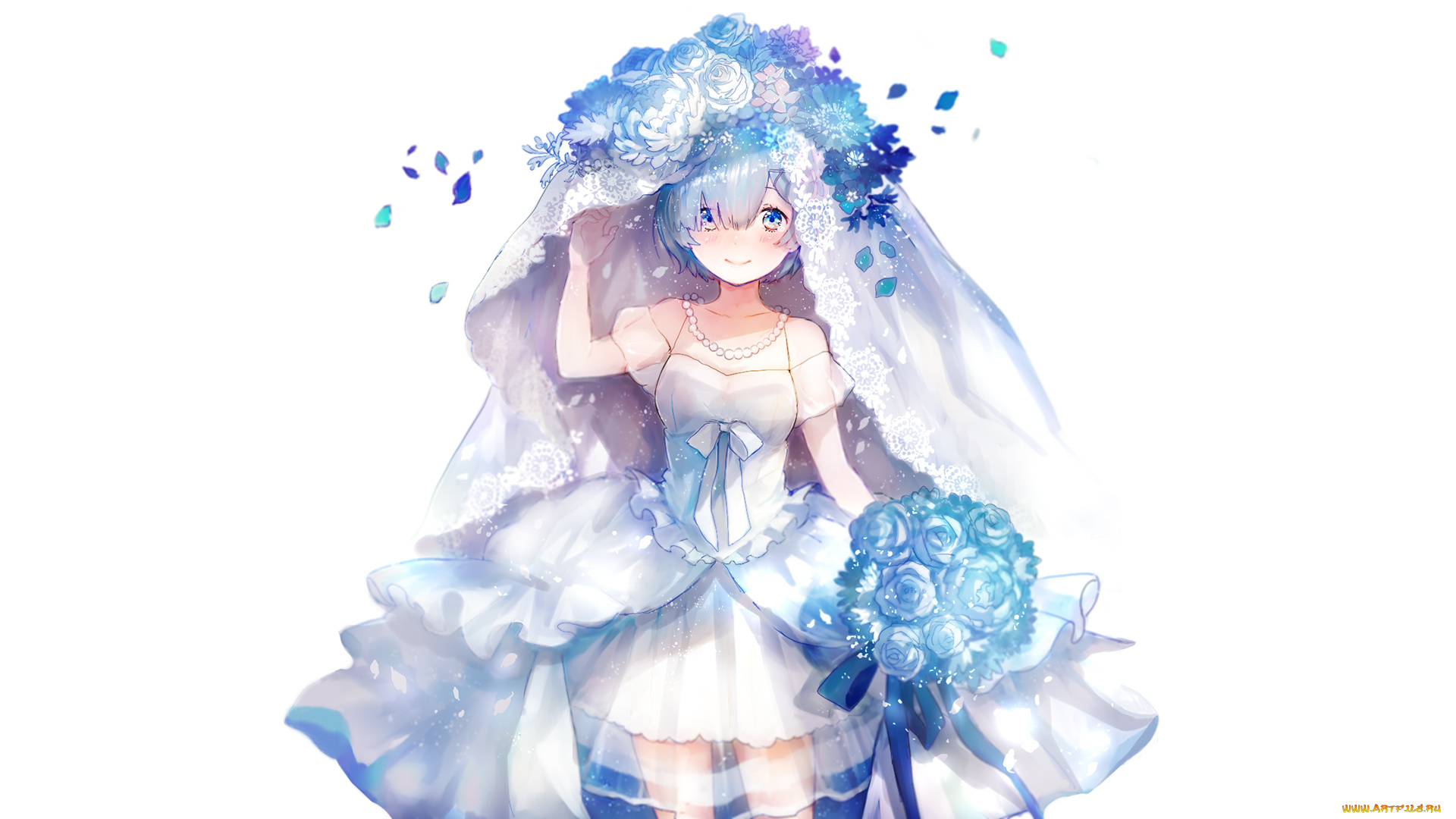 аниме, re, , zero, kara, hajimeru, isekai, seikatsu, девушка, фон, взгляд