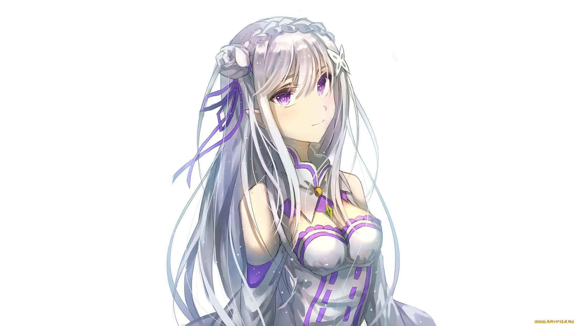 аниме, re, , zero, kara, hajimeru, isekai, seikatsu, фон, взгляд, девушка