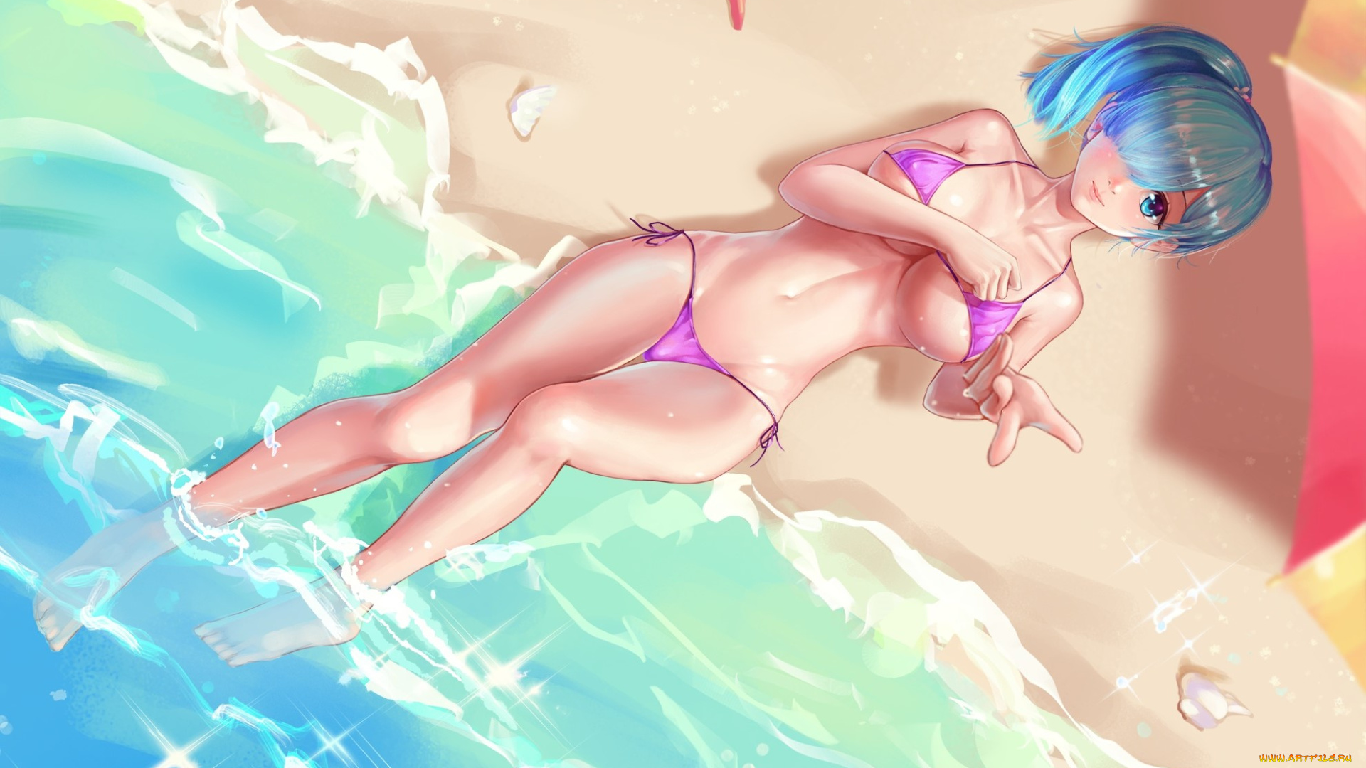 аниме, re, , zero, kara, hajimeru, isekai, seikatsu, рем