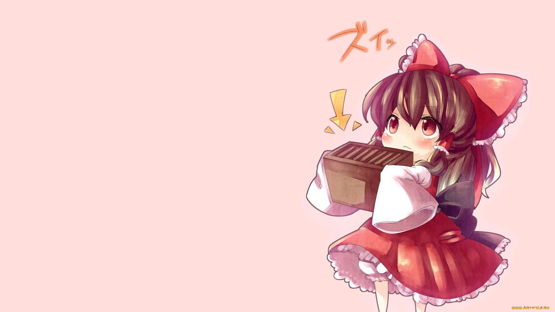 аниме, touhou, фон, взгляд, девушка