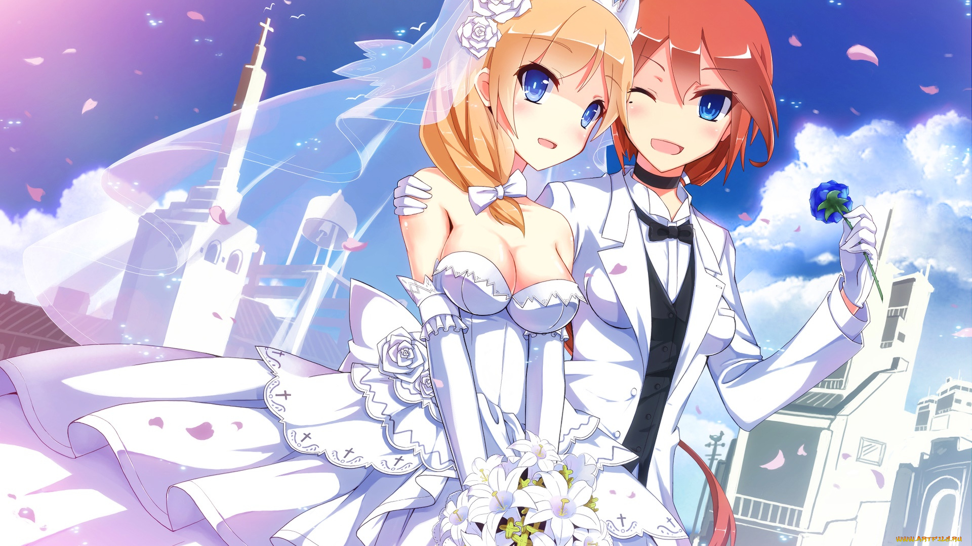 аниме, unknown, , другое, девушка, фон, взгляд