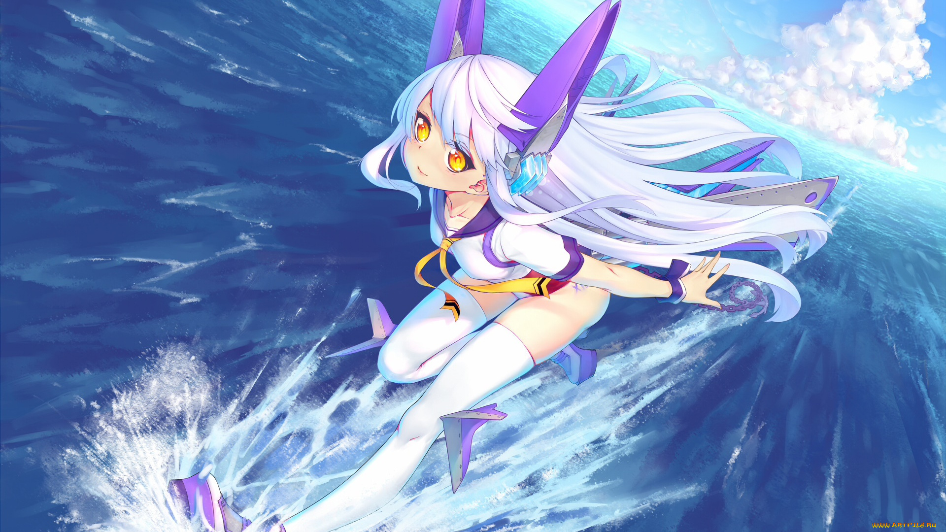 аниме, unknown, , другое, фон, девушка, взгляд