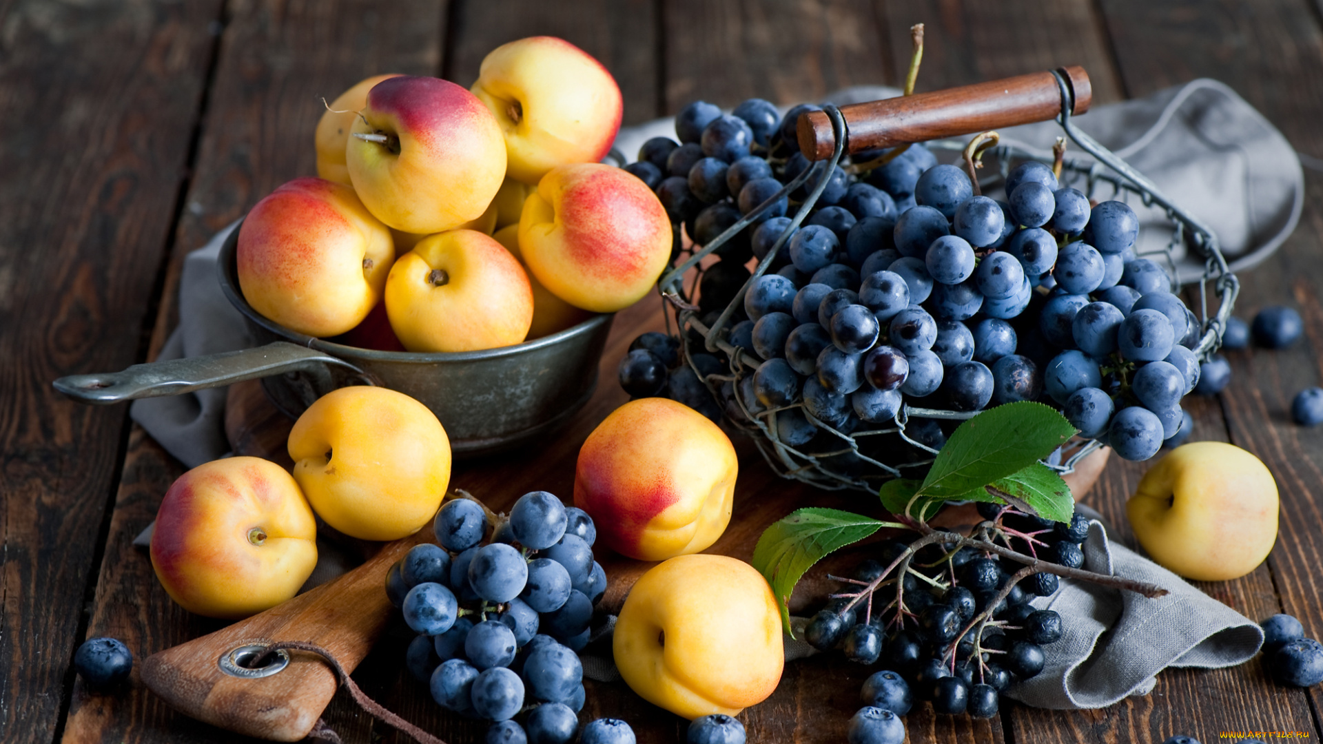 еда, фрукты, , ягоды, персики, нектарины, натюрморт, виноград