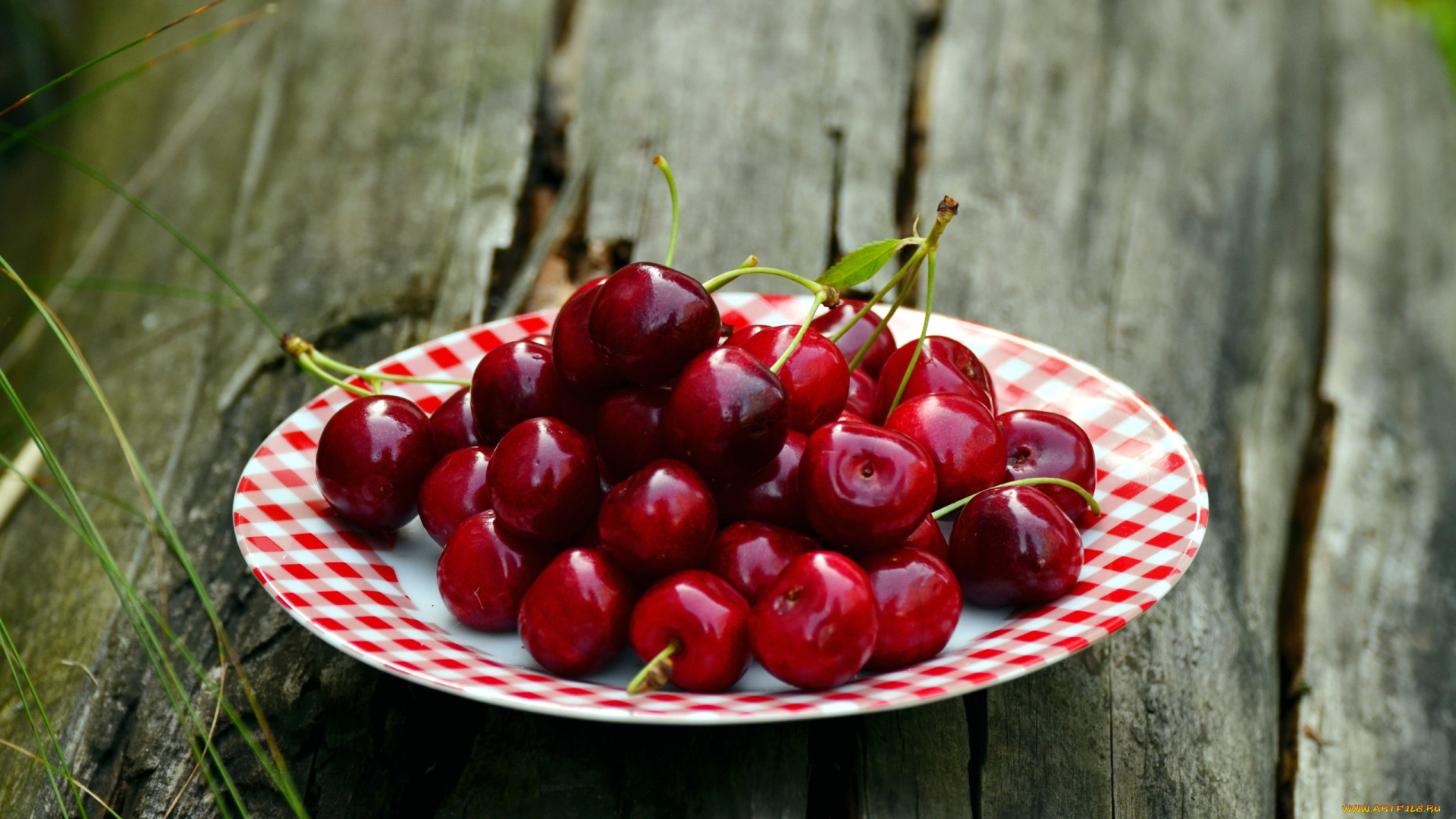 еда, вишня, , черешня, ягоды, спелые, вишни, тарелка