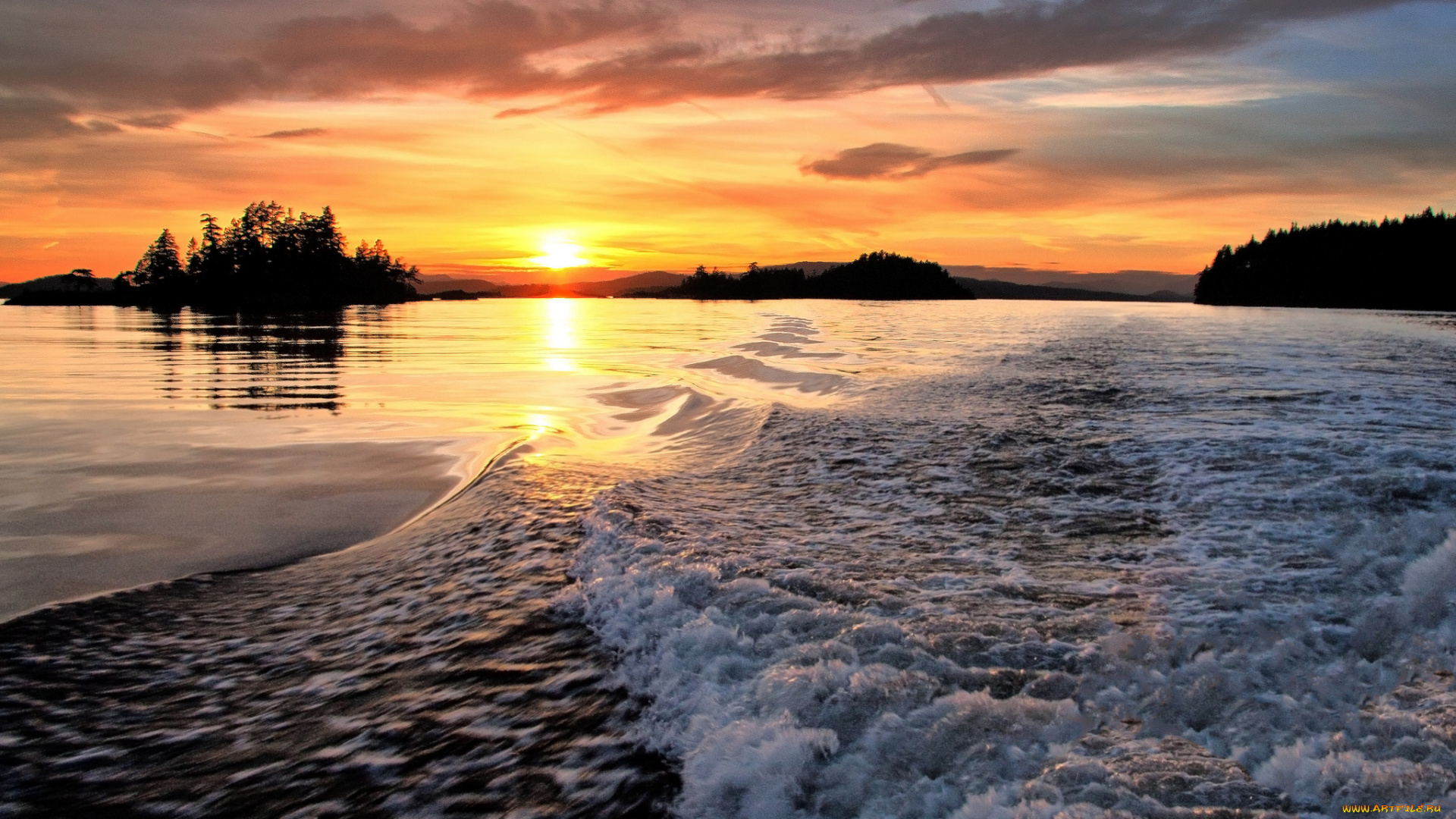 природа, восходы, закаты, закат