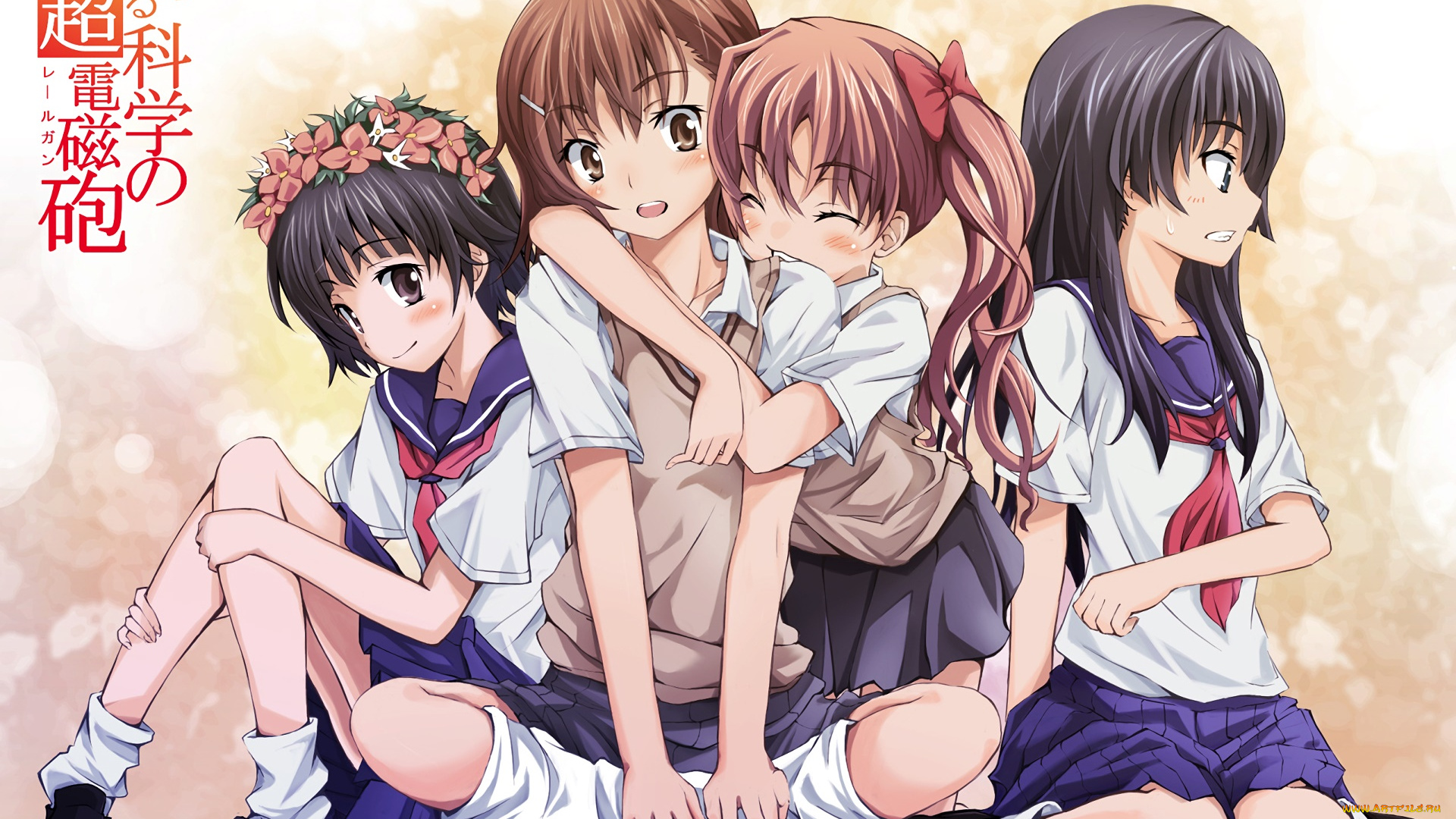 to, aru, kagaku, no, railgun, аниме, toaru, majutsu, no, index, взгляд, девушки, фон