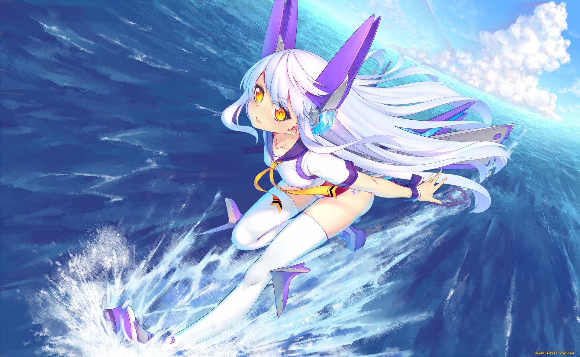 аниме, unknown, , другое, фон, девушка, взгляд