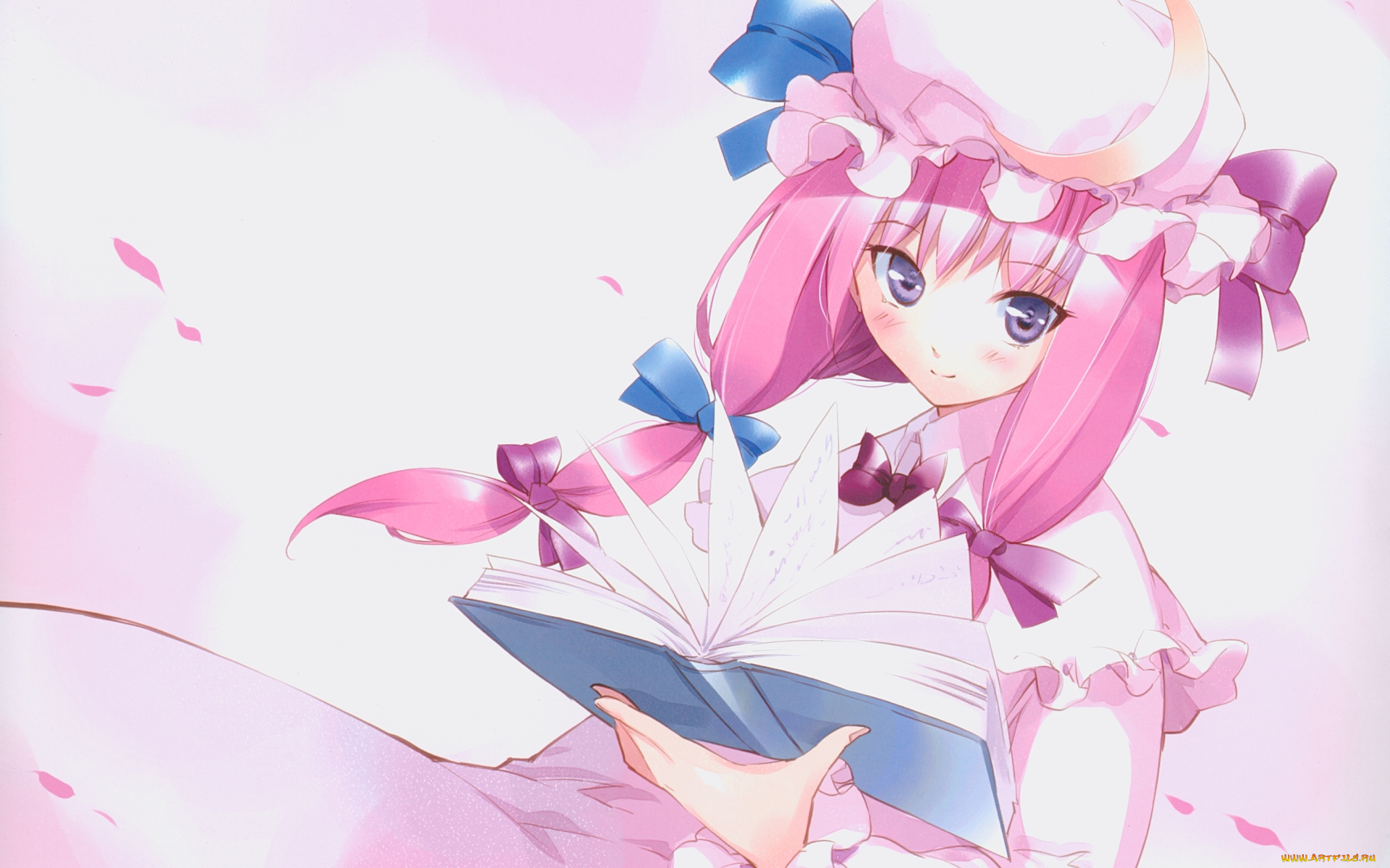 аниме, touhou, фон, девушка, взгляд