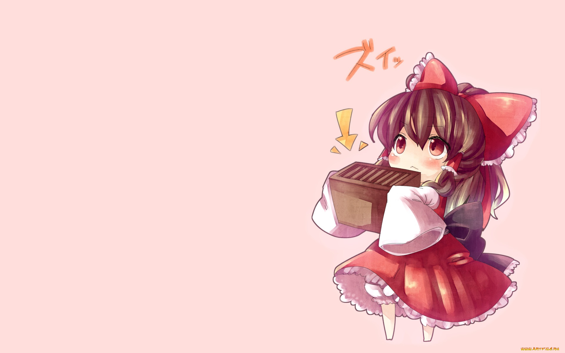аниме, touhou, фон, взгляд, девушка