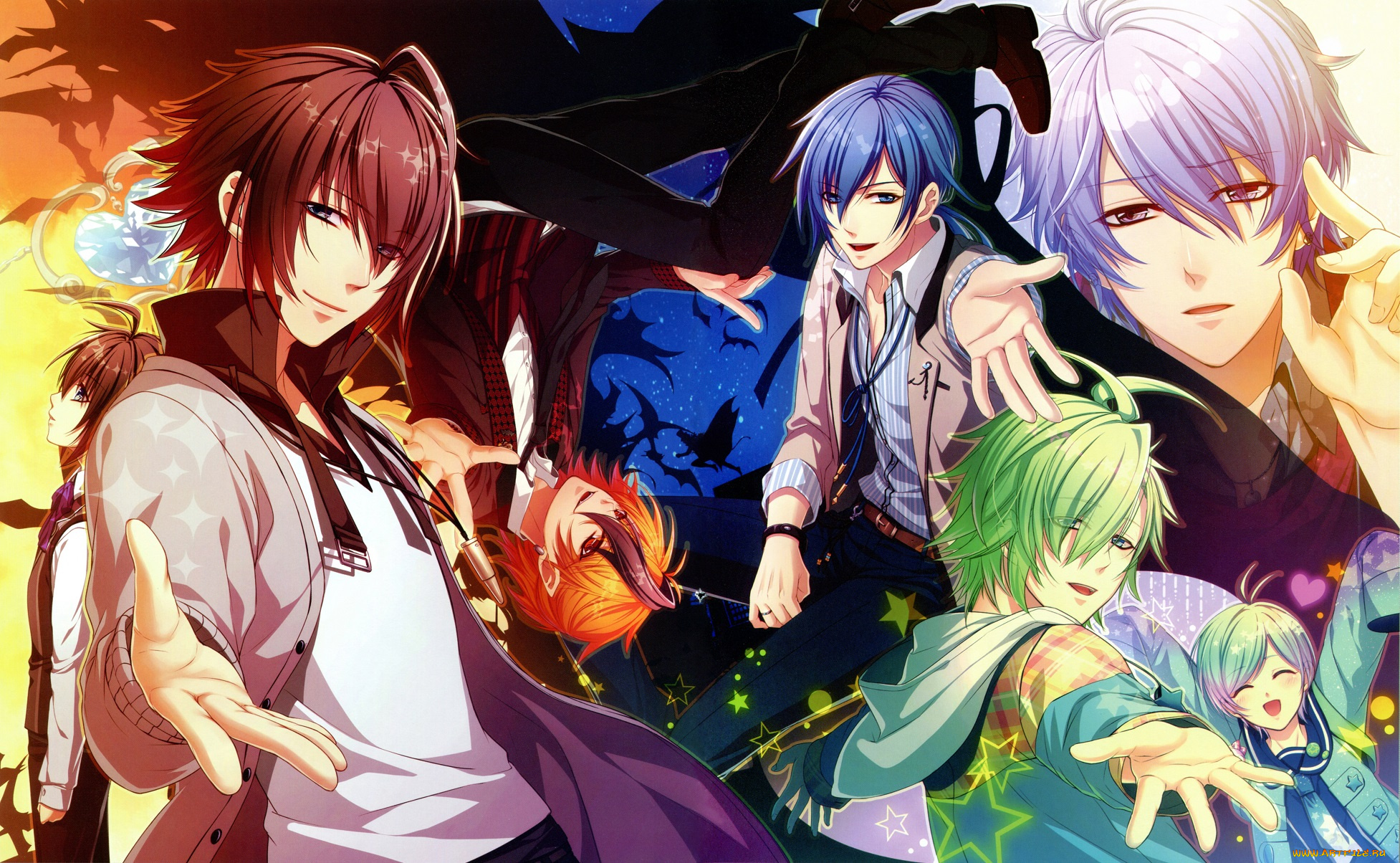 аниме, glass, heart, princess, персонажи