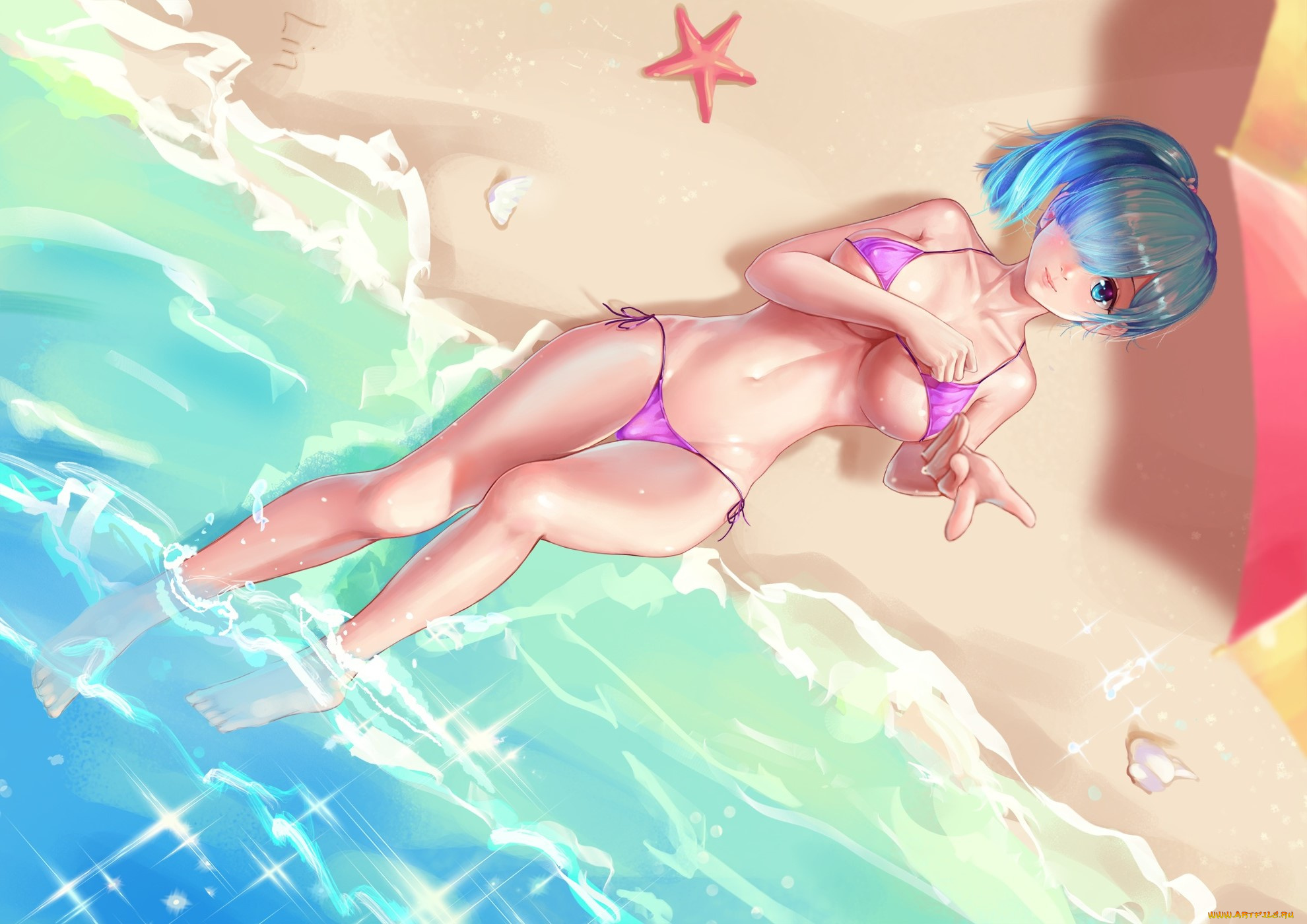 аниме, re, , zero, kara, hajimeru, isekai, seikatsu, рем