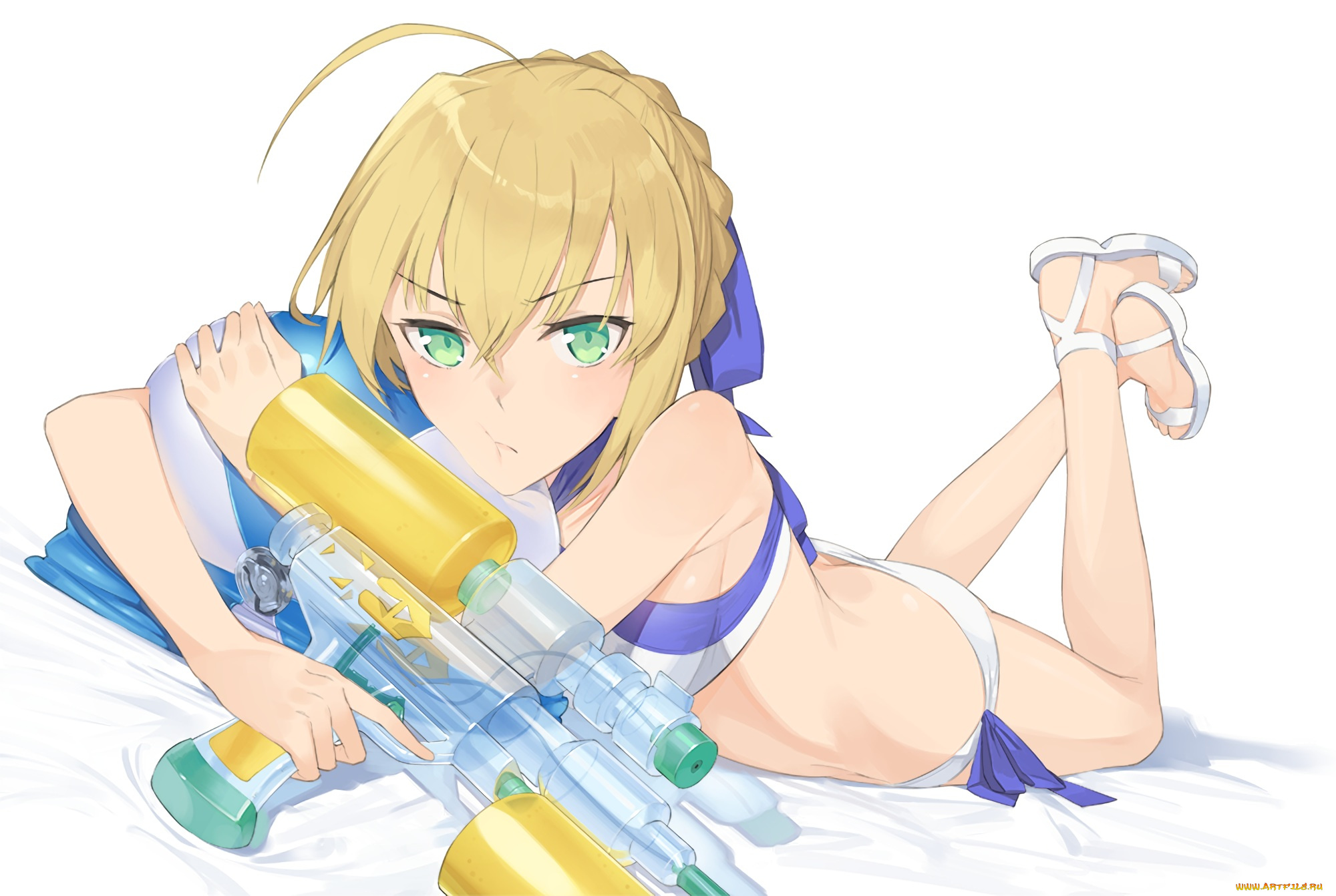 аниме, fate, stay, night, saber
