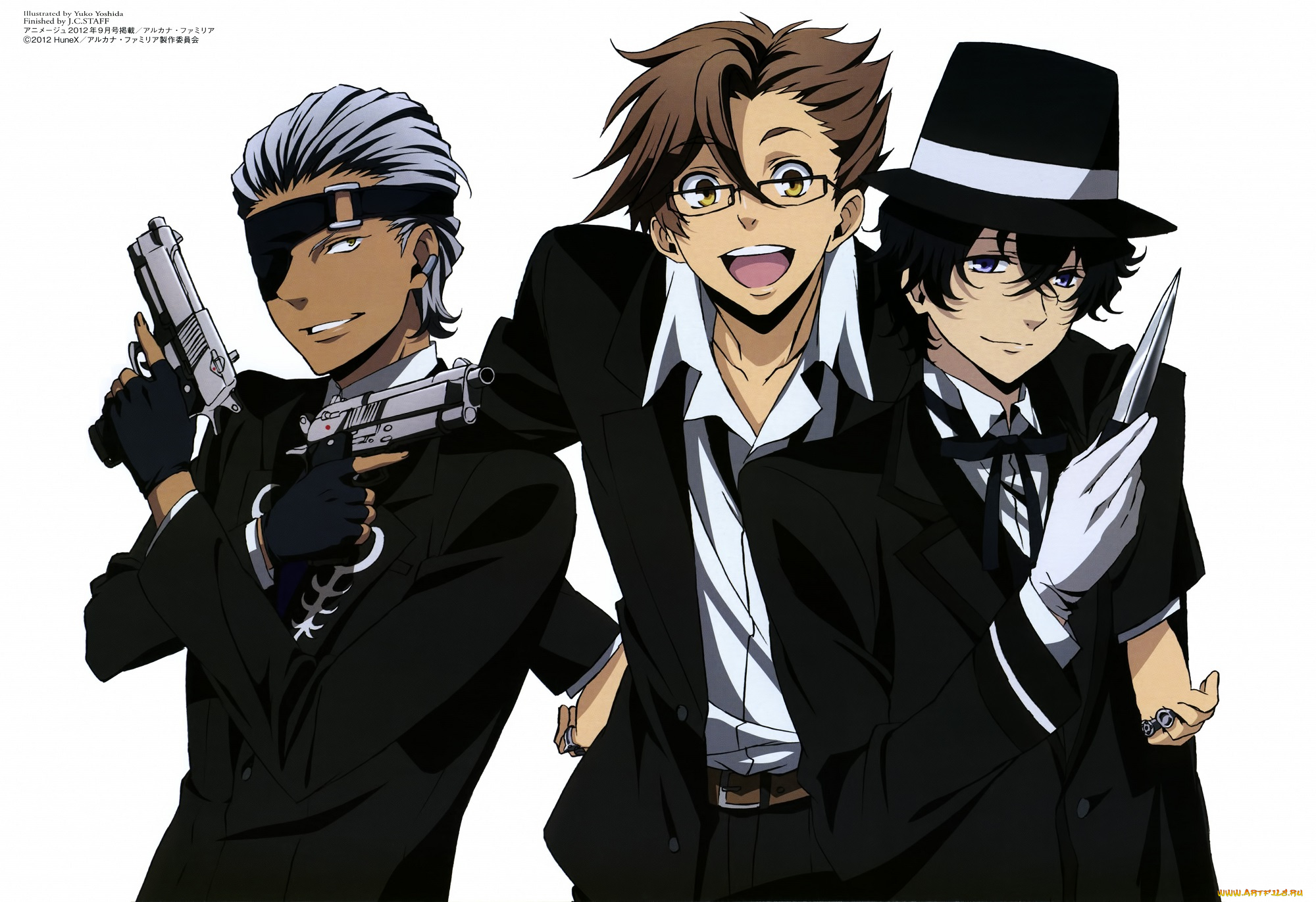 аниме, arcana, famiglia, arcana, famiglia