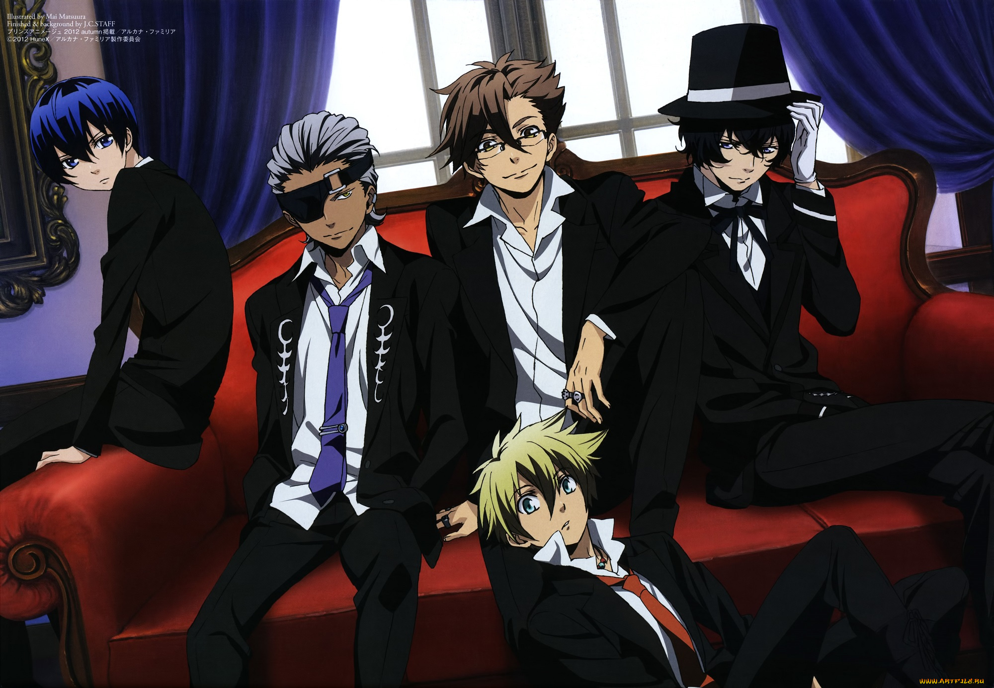 аниме, arcana, famiglia, arcana, famiglia