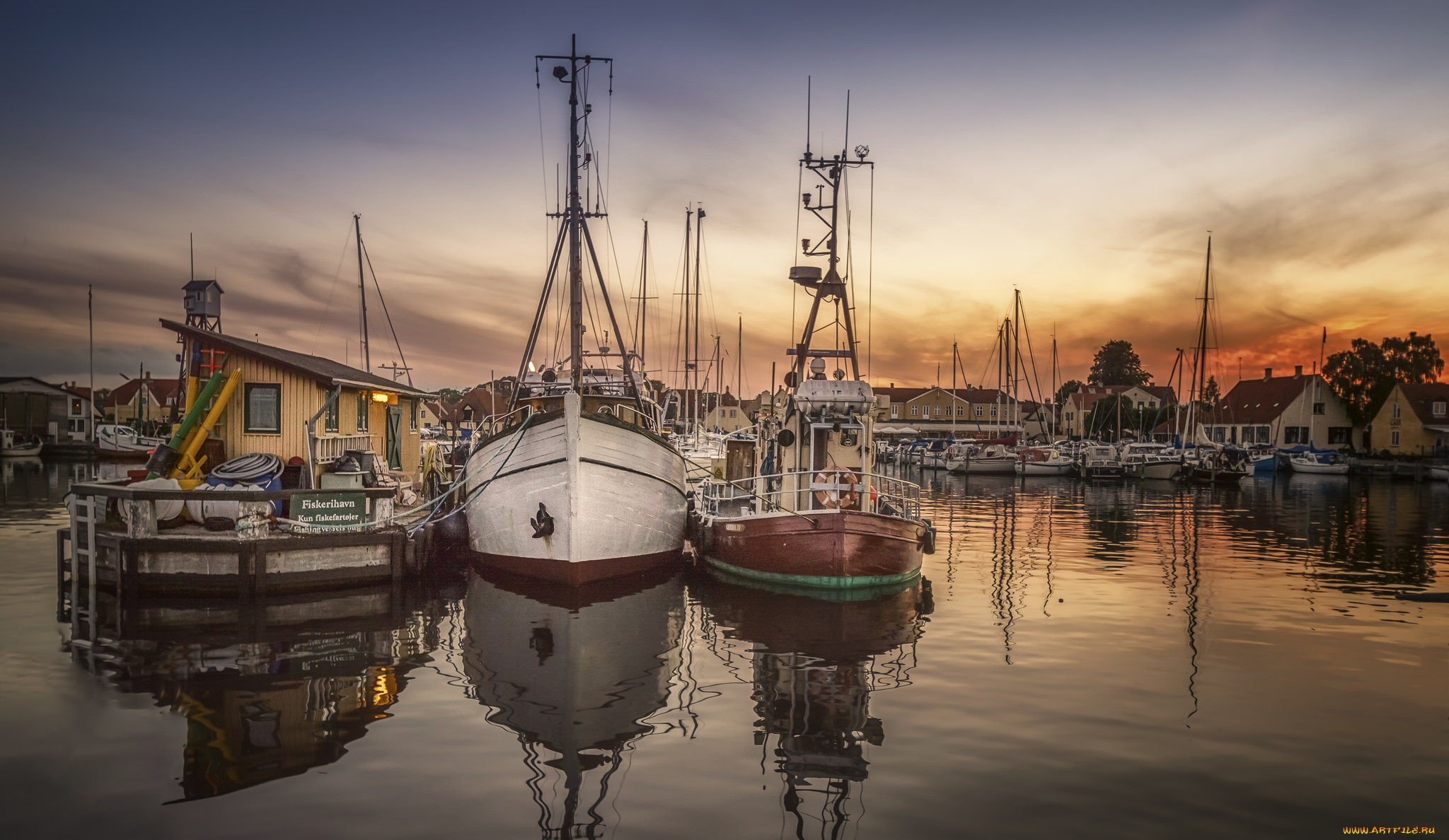 корабли, порты, , , причалы, рассвет