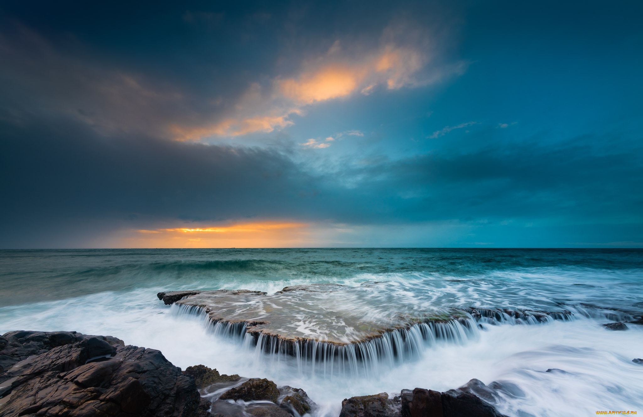 природа, побережье, вода