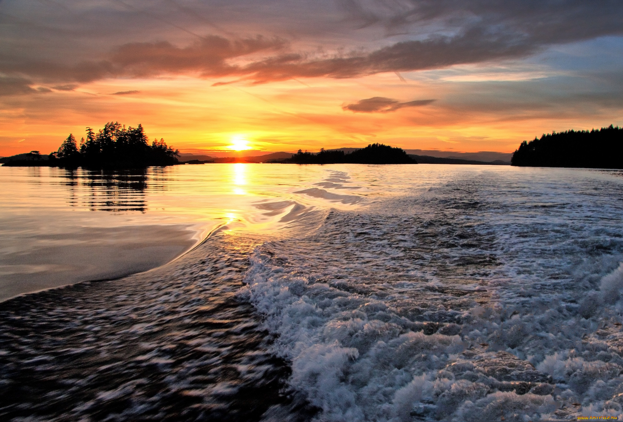 природа, восходы, закаты, закат