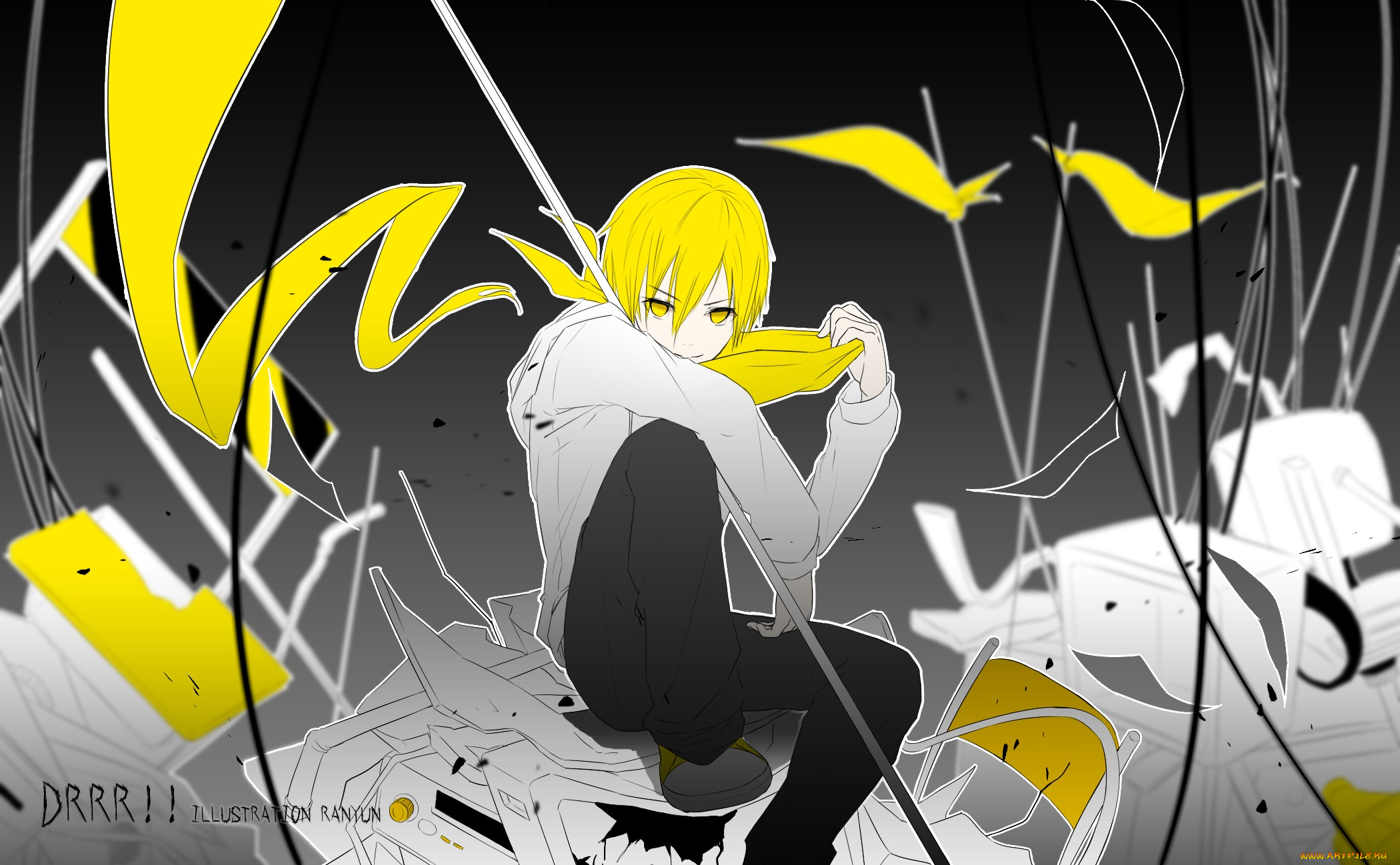 аниме, durarara, kida, masaomi