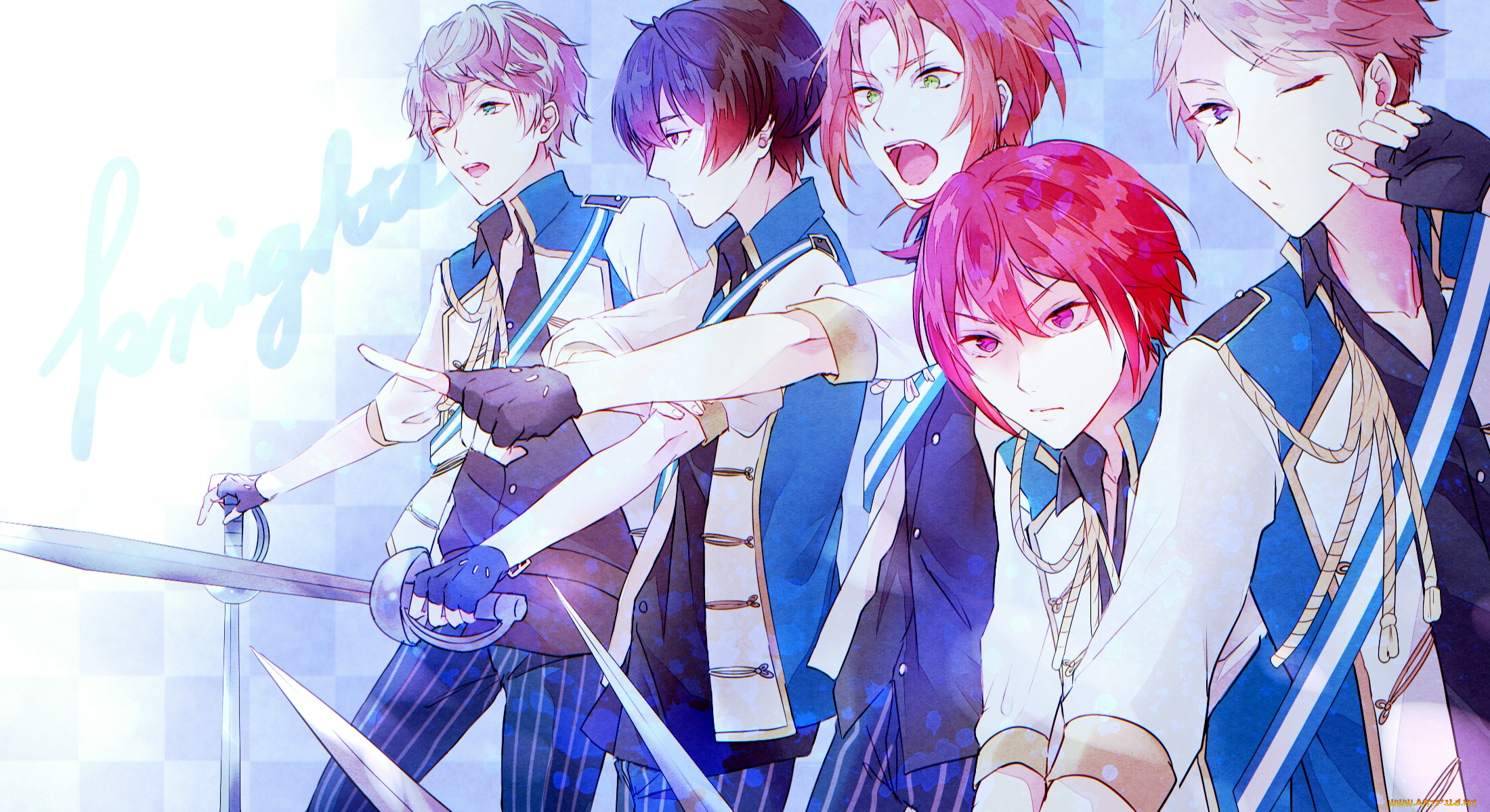 аниме, ensemble, stars, knights