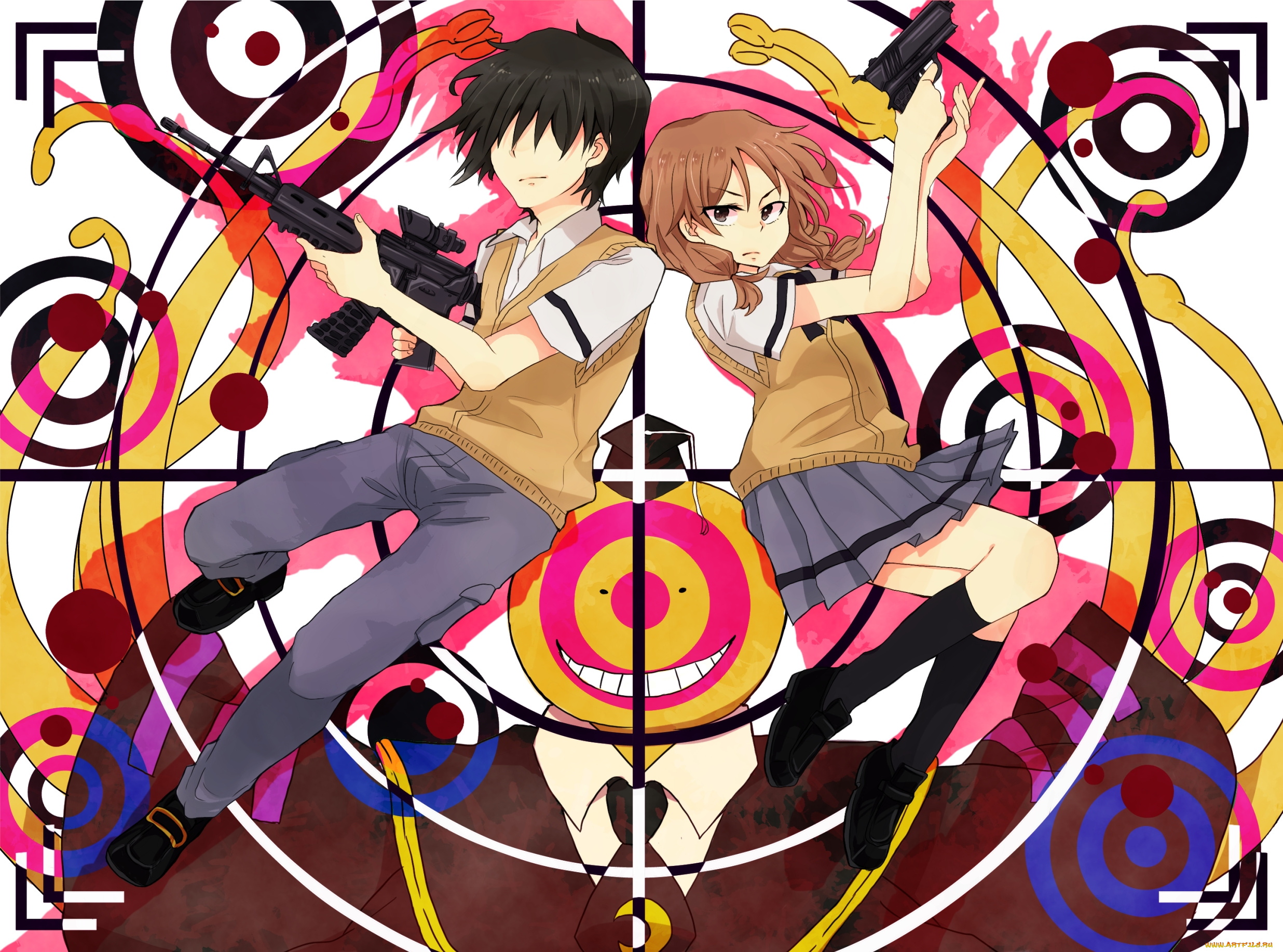 аниме, ansatsu, kyoushitsu, класс, убийц