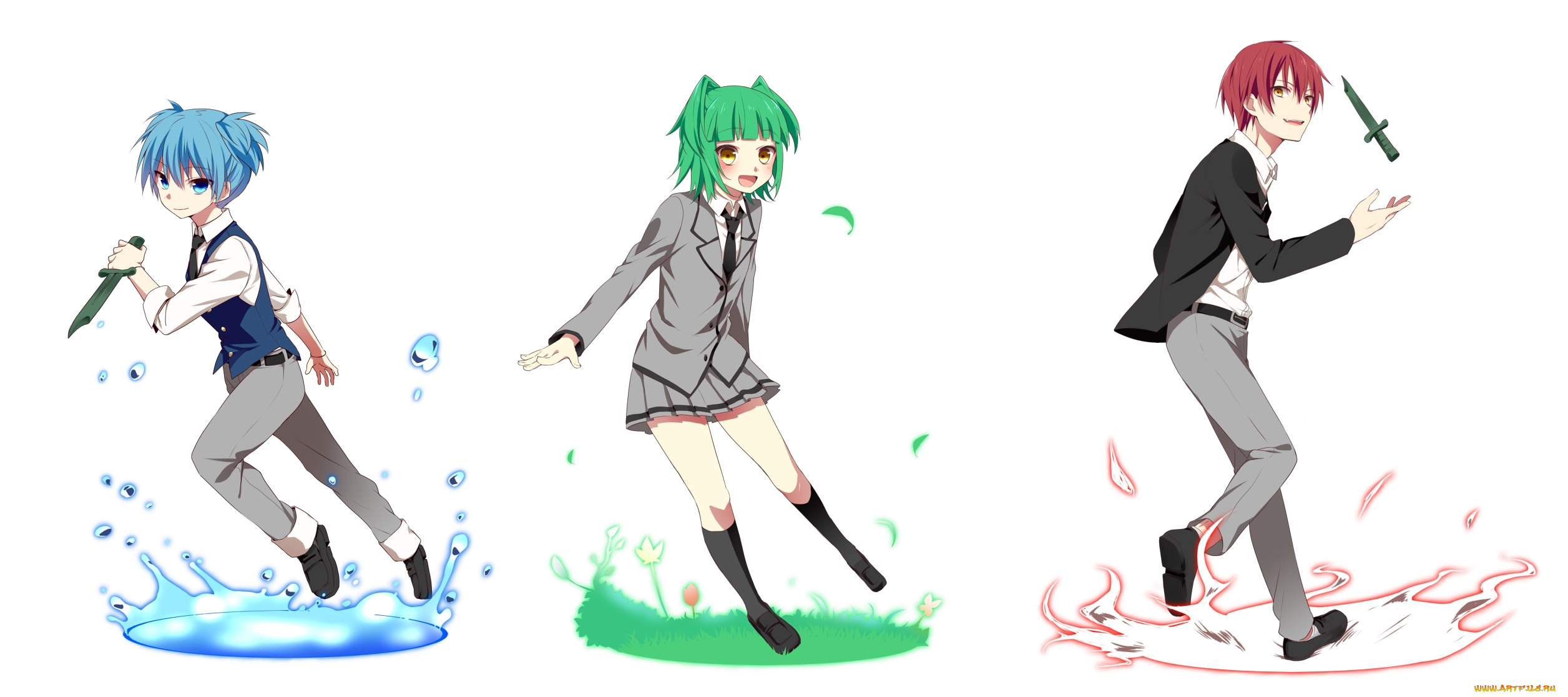 аниме, ansatsu, kyoushitsu, класс, убийц