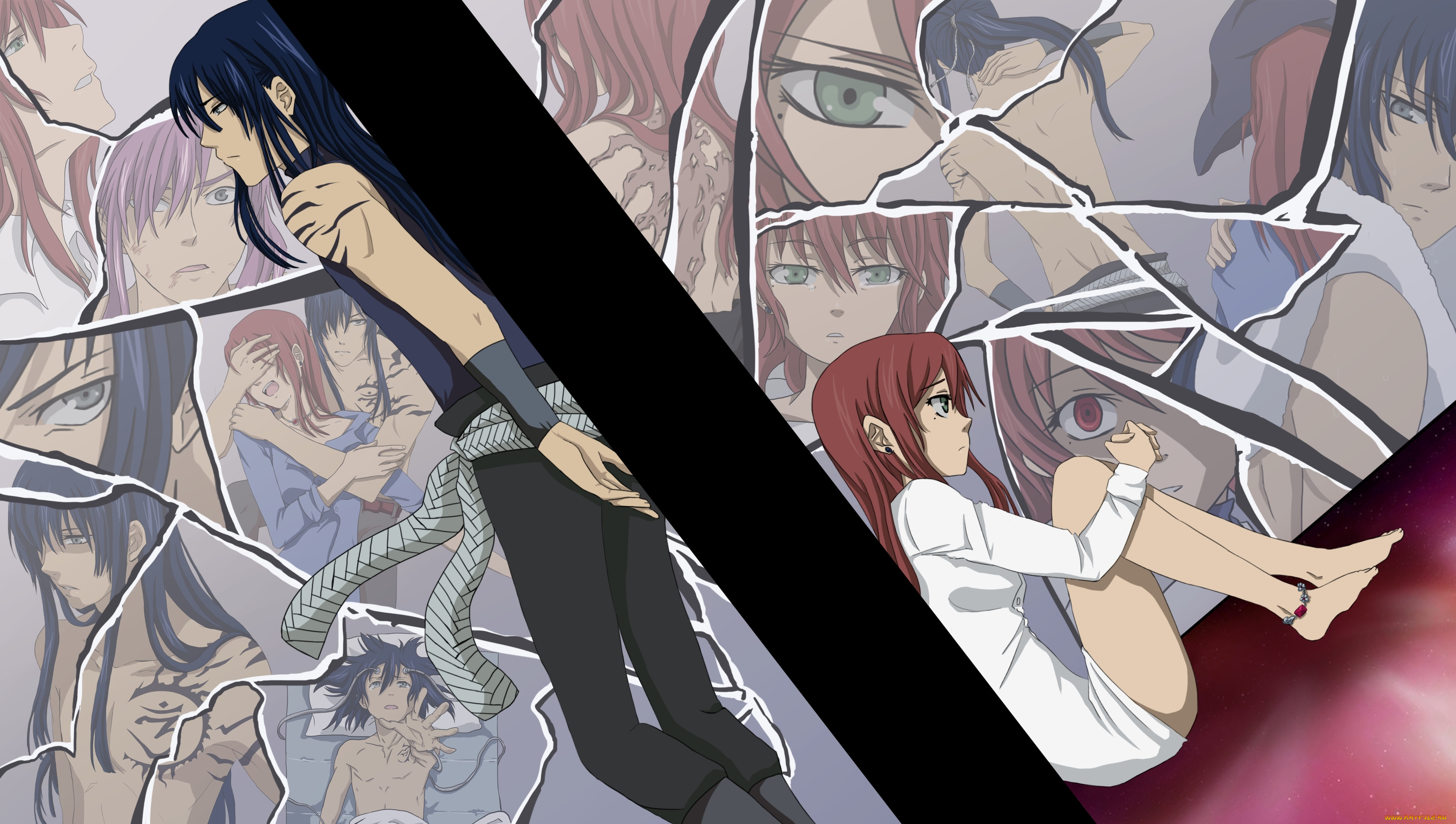 аниме, , gray-man, девушка, парень