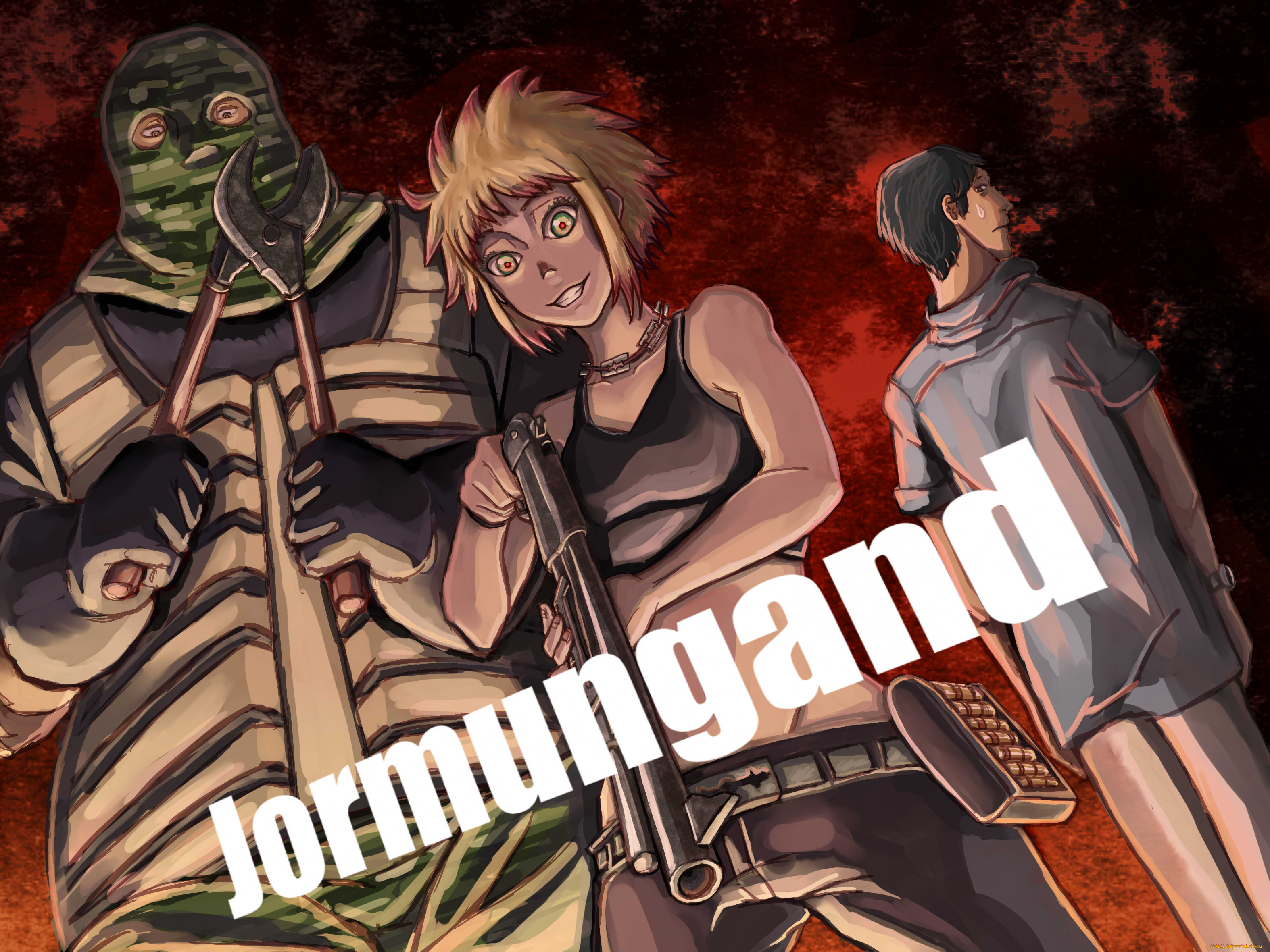 аниме, jormungand, персонажи