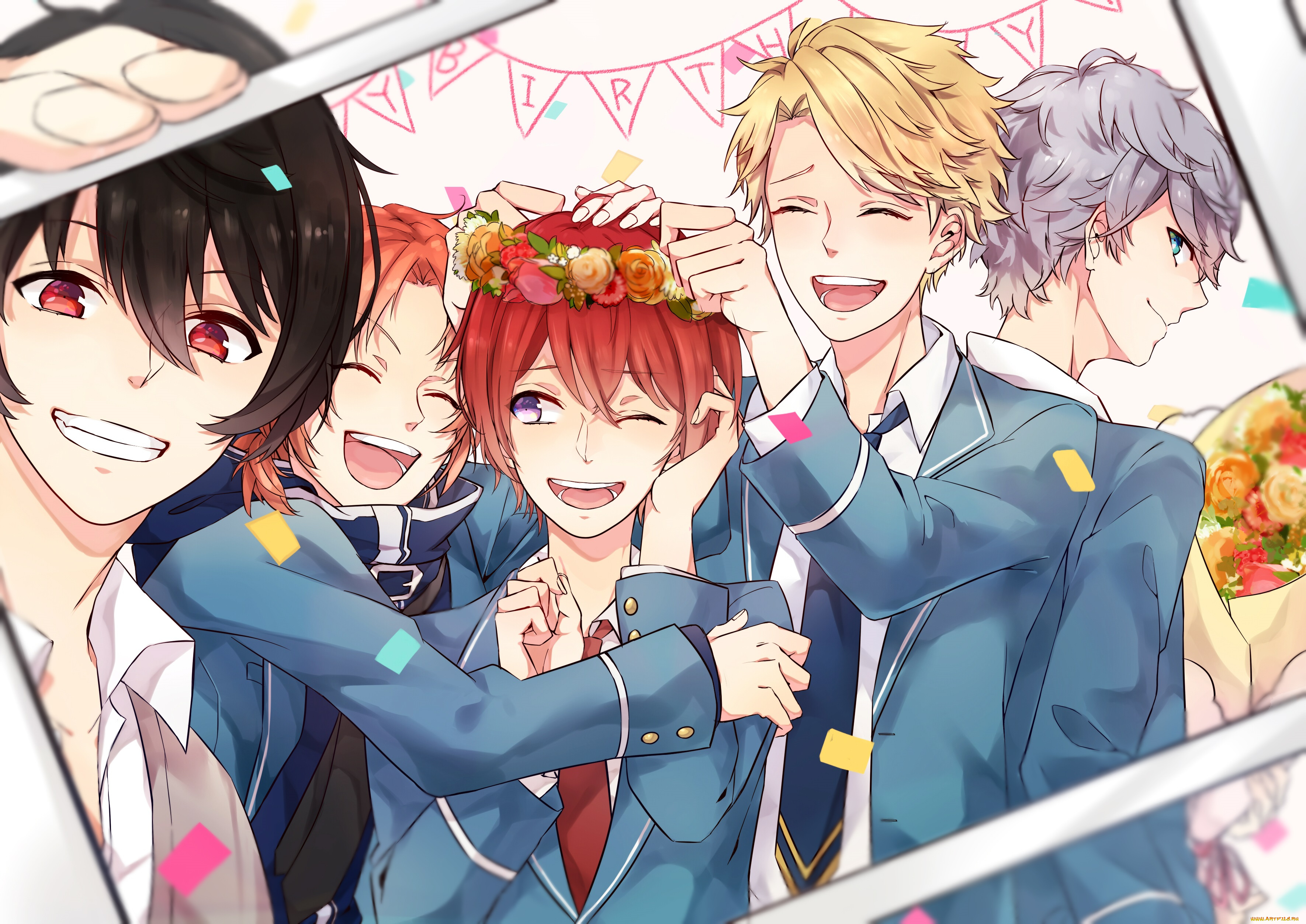 аниме, ensemble, stars, knights