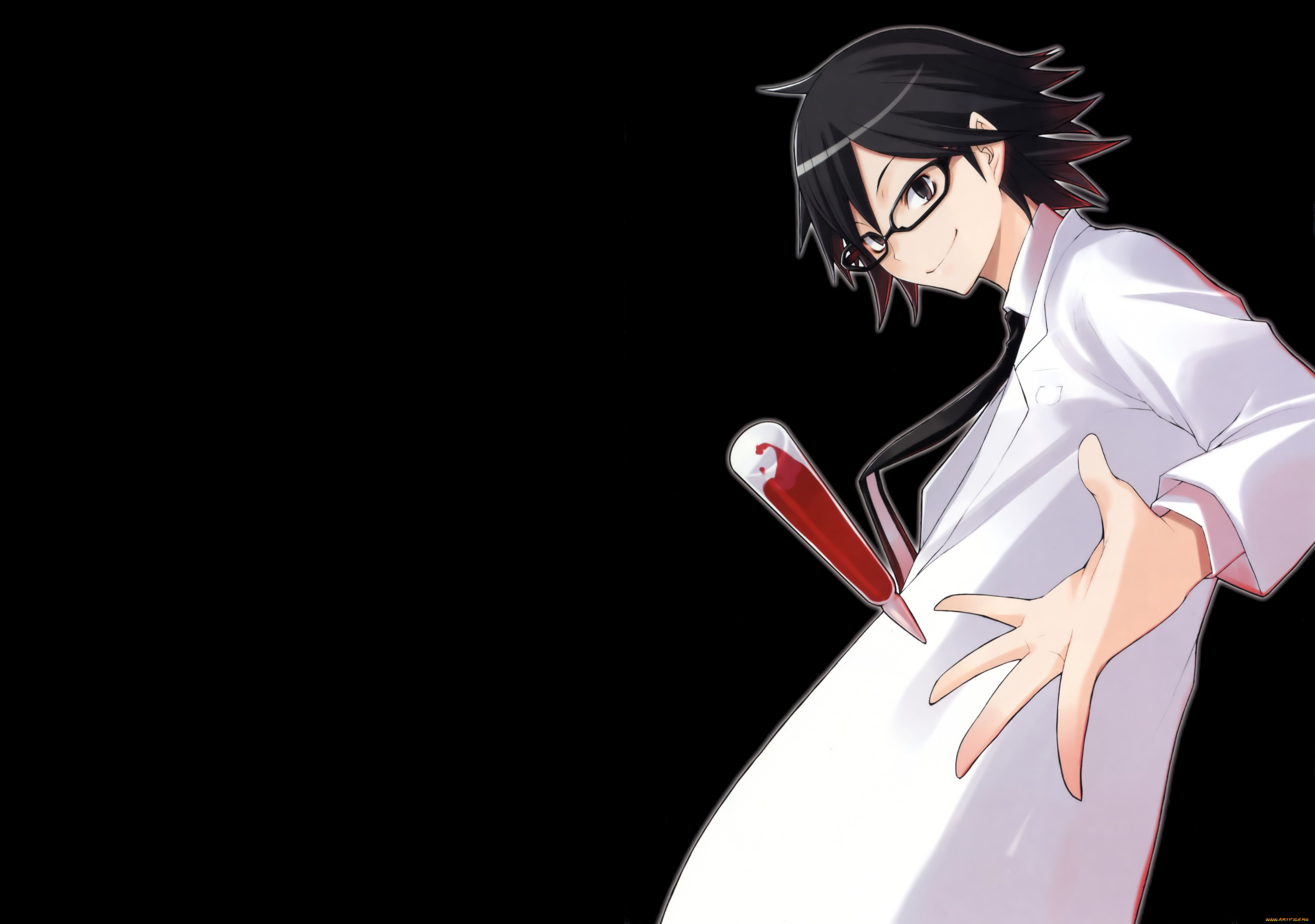 аниме, durarara, kishitani, shinra