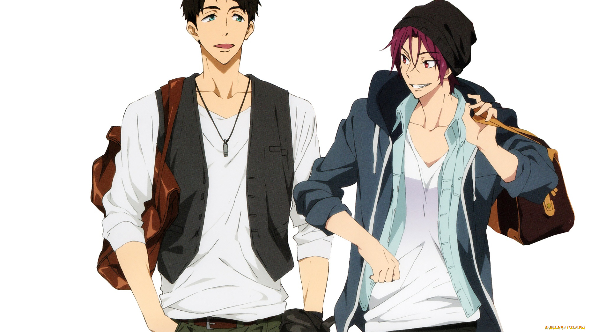 аниме, free, sousuke, rin