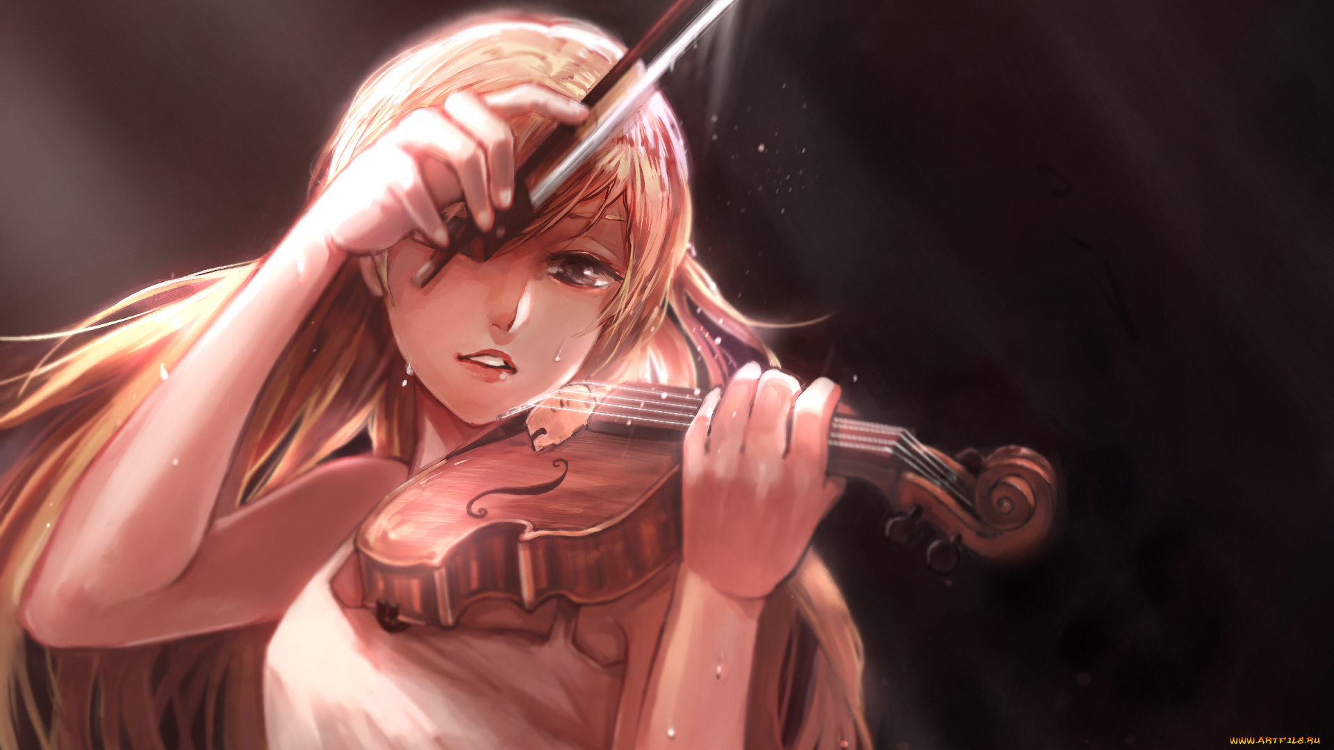 аниме, shigatsu, wa, kimi, no, uso, твоя, апрельская, ложь