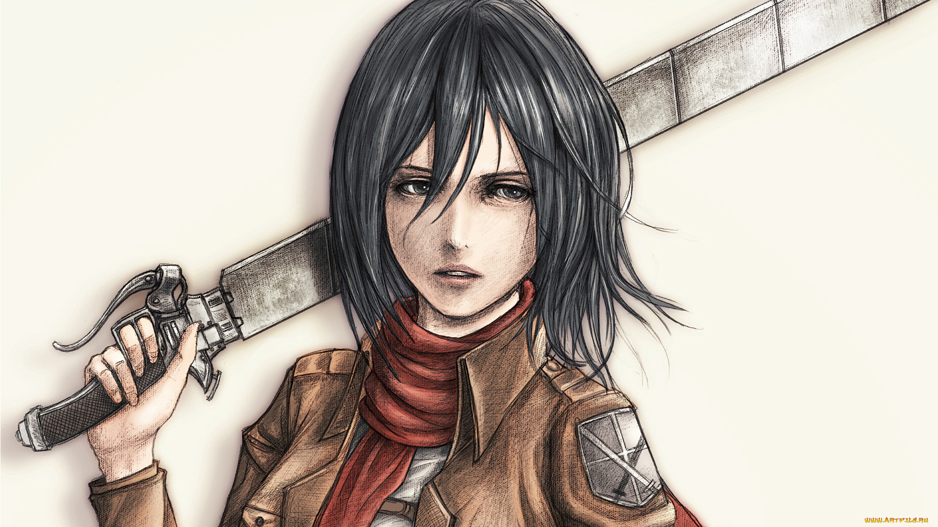 аниме, shingeki, no, kyojin, атака, титанов