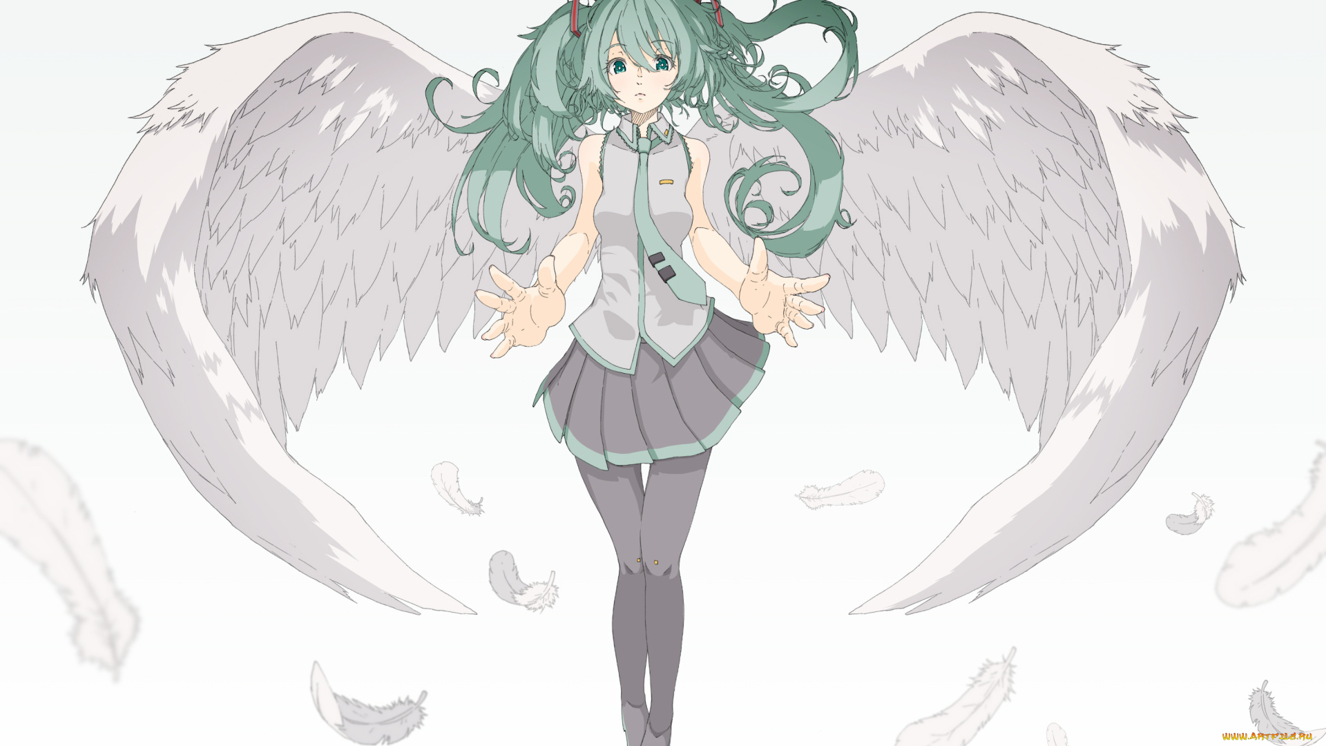 аниме, vocaloid, девушка