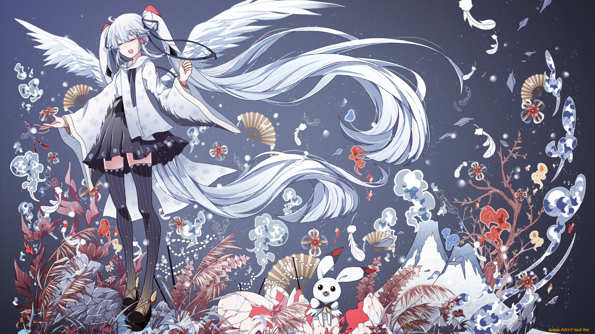 аниме, vocaloid, hatsune, miku