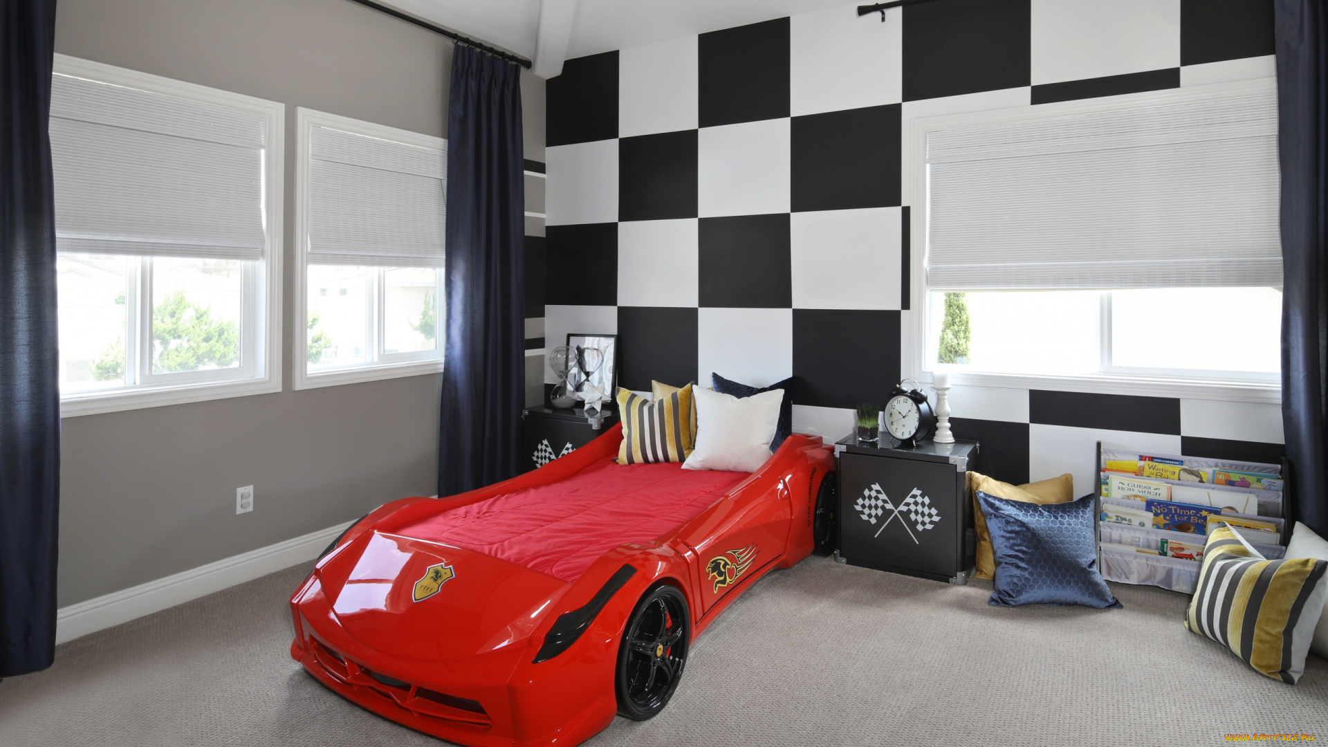 интерьер, детская, комната, стиль, мебель, детская