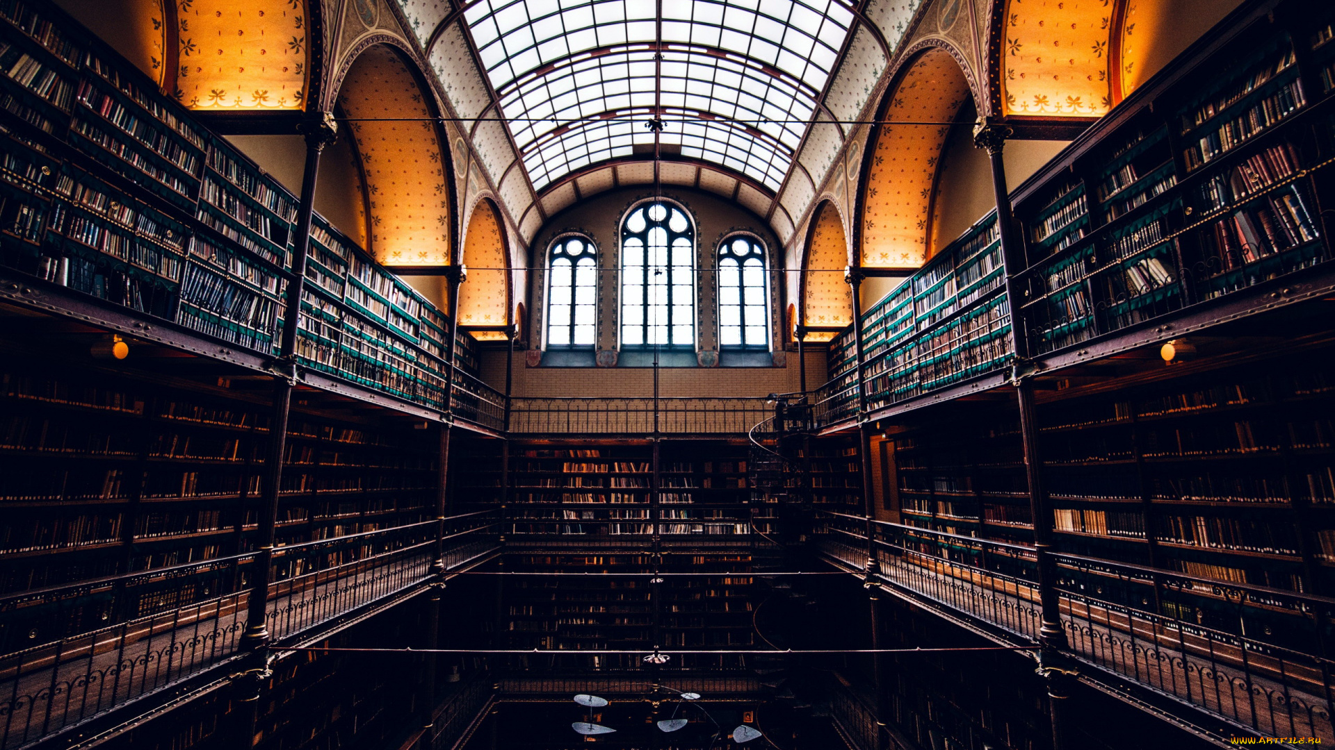 интерьер, кабинет, , библиотека, , офис, полки, библиотека, книги