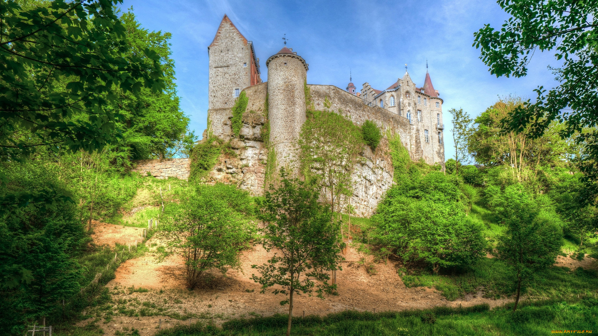 onoz, castle, города, замки, бельгии, замок