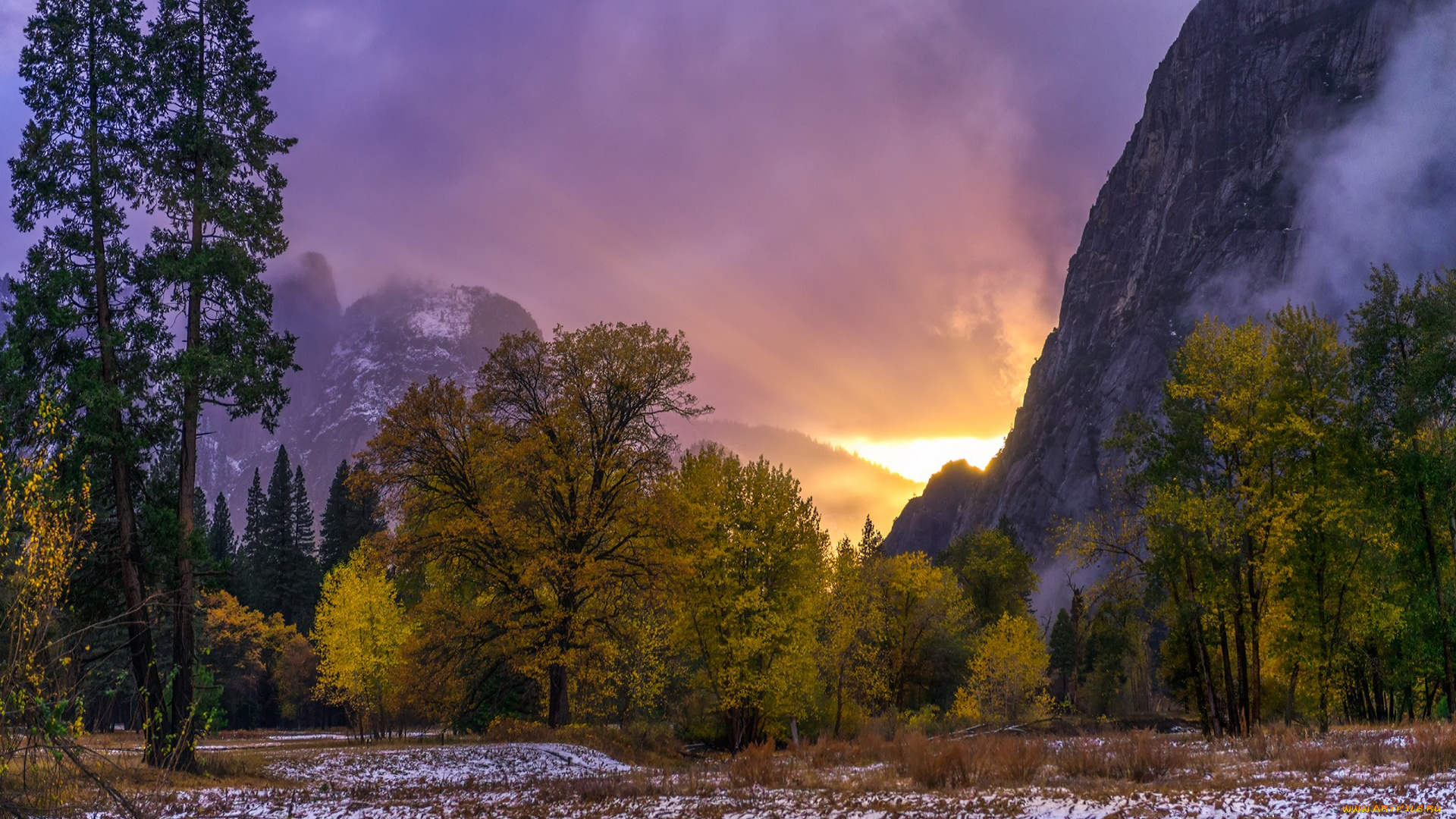 природа, горы, простор