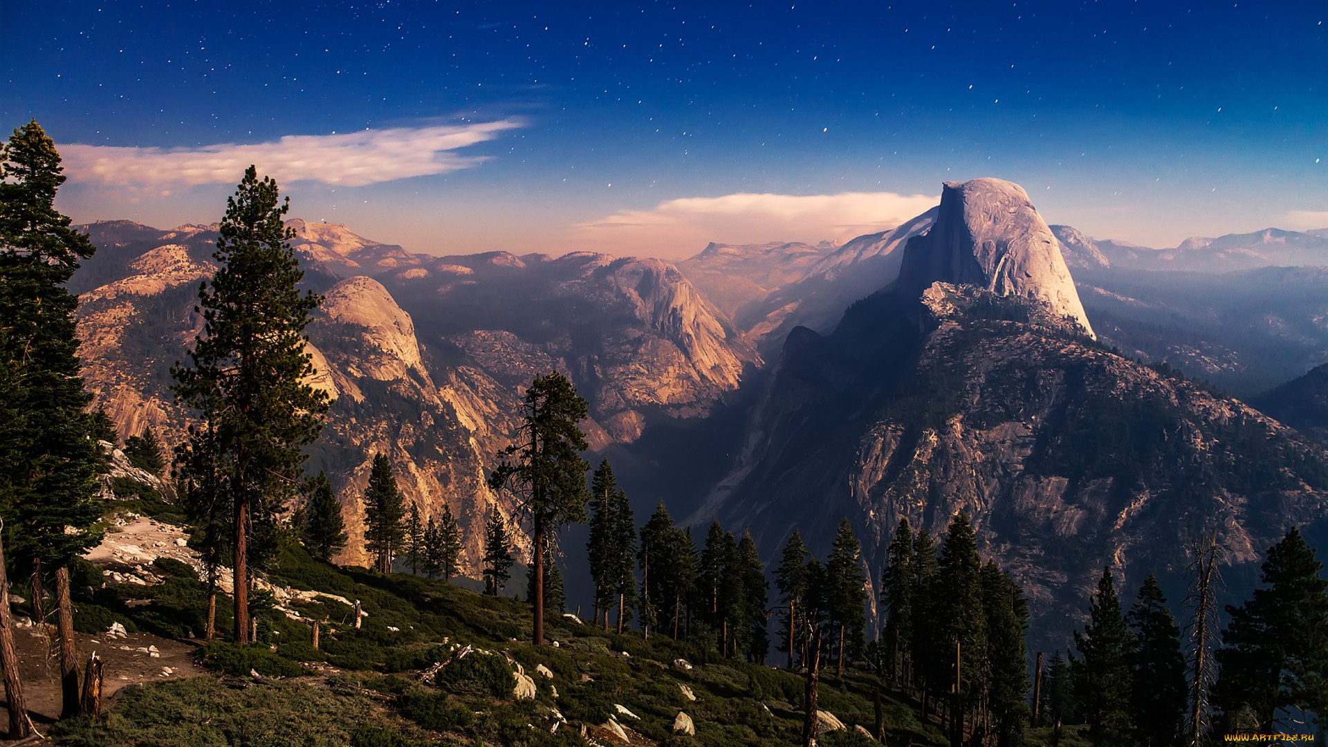 природа, горы, простор