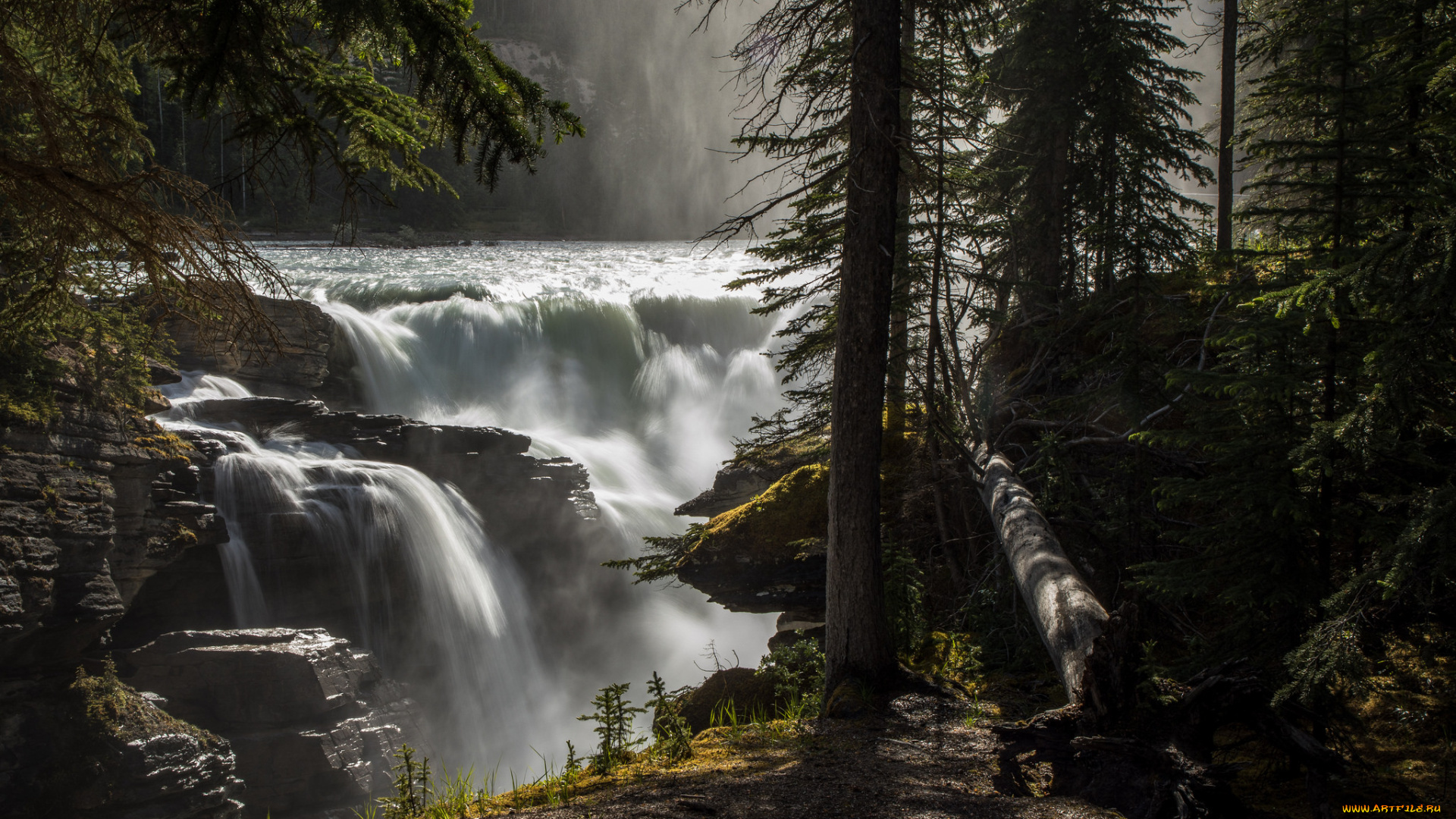 природа, водопады, простор