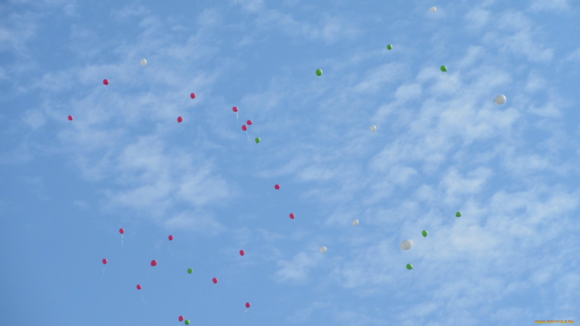 разное, -, другое, шарики, небо