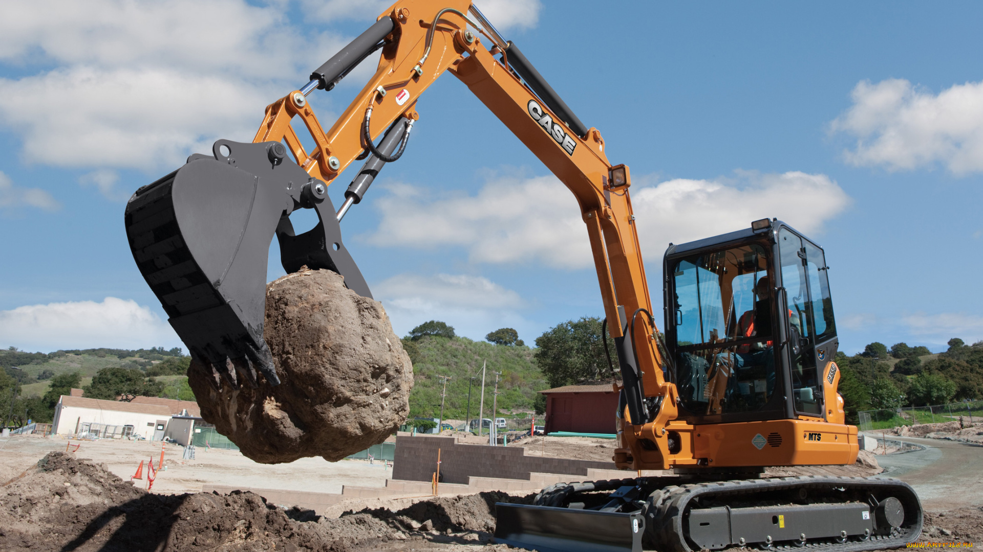 техника, экскаваторы, case