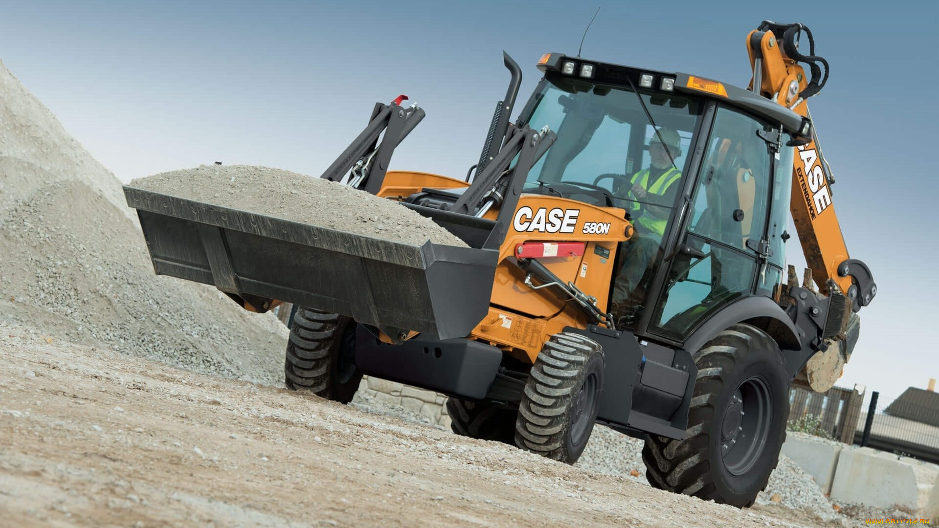 техника, фронтальные, погрузчики, case