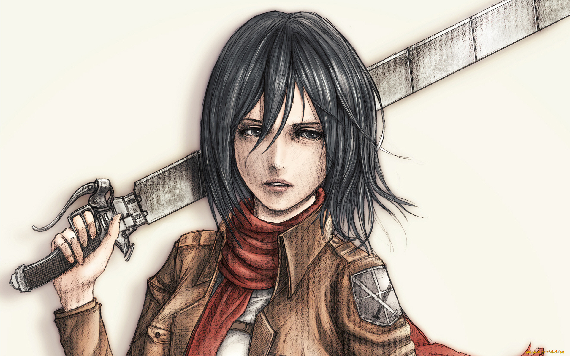 аниме, shingeki, no, kyojin, атака, титанов