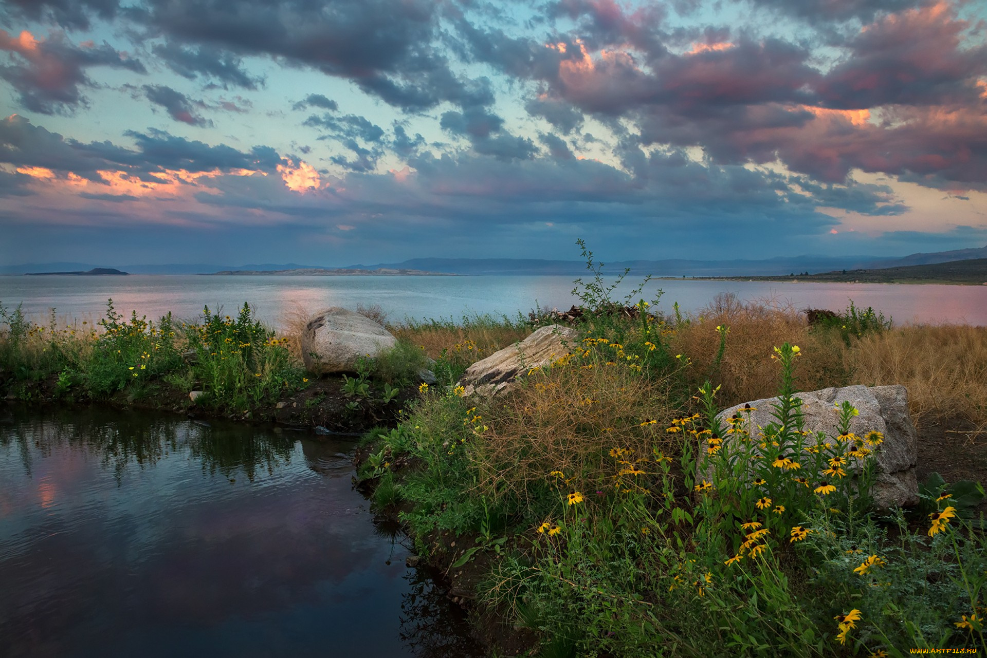 природа, реки, озера, простор